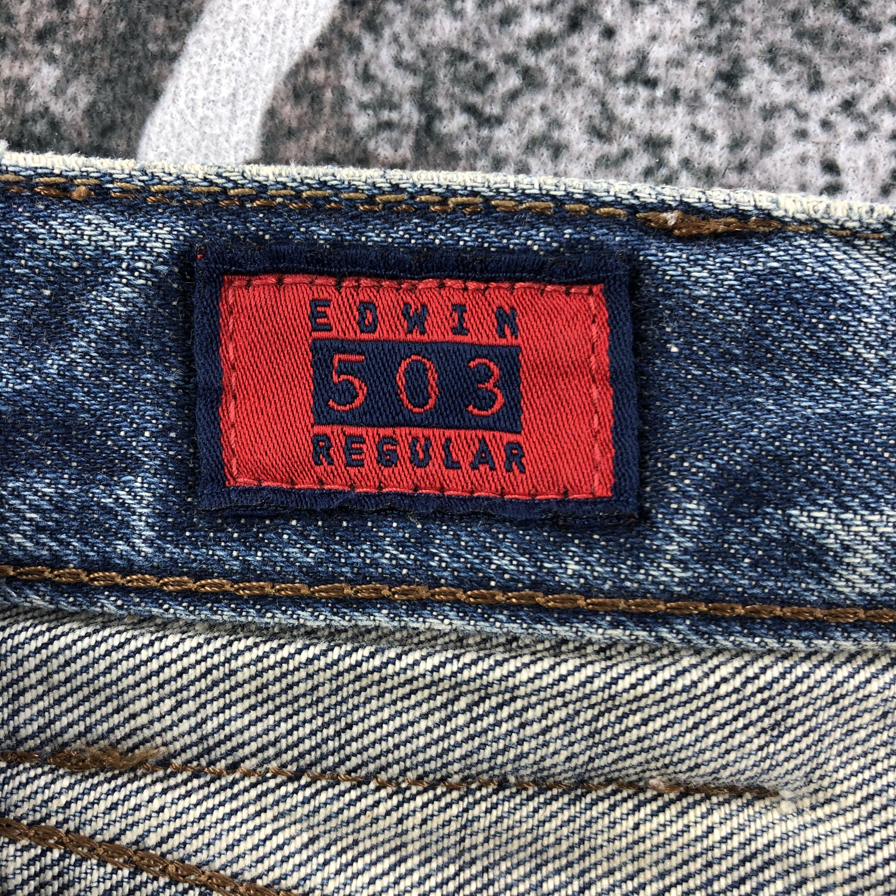 Edwin Vintage Edwin 503Z Jeans Distressed Denim KJ1503 Size US 29 - 9 Thumbnail