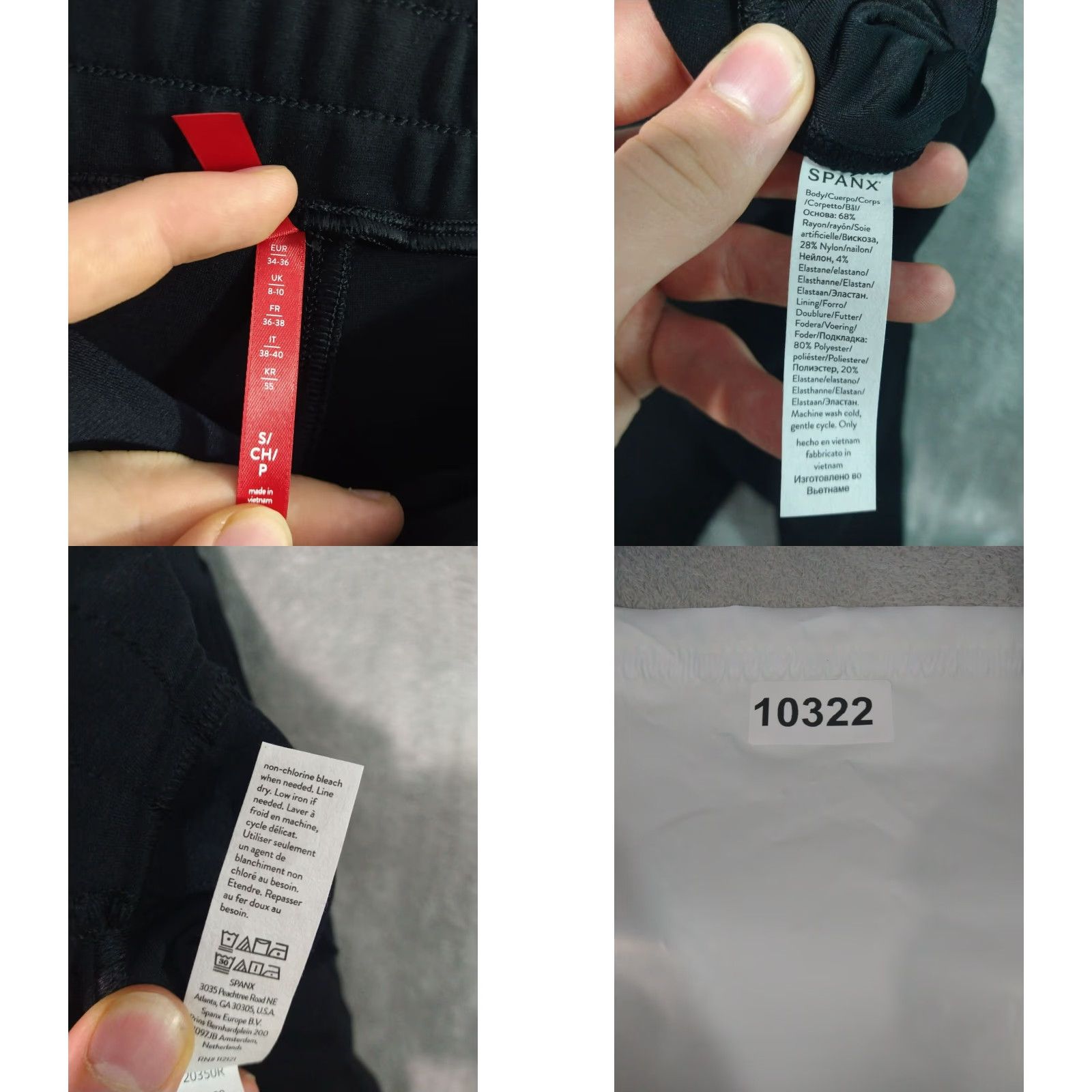 Spanx SPANX Womens Joggers Small Black Active Stretch Pants Tapered Casual Size 28" / US 6 / IT 42 - 8 Thumbnail