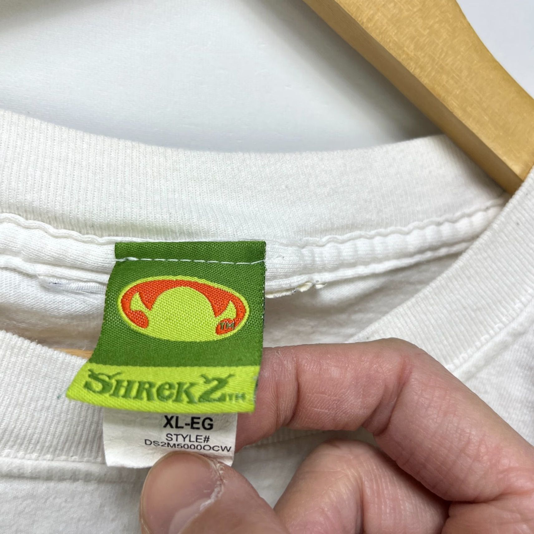 Sears VINTAGE Shrek 2 Movie Promo T Shirt XL Men White I'm All Ears 2004 Size US XL / EU 56 / 4 - 4 Thumbnail