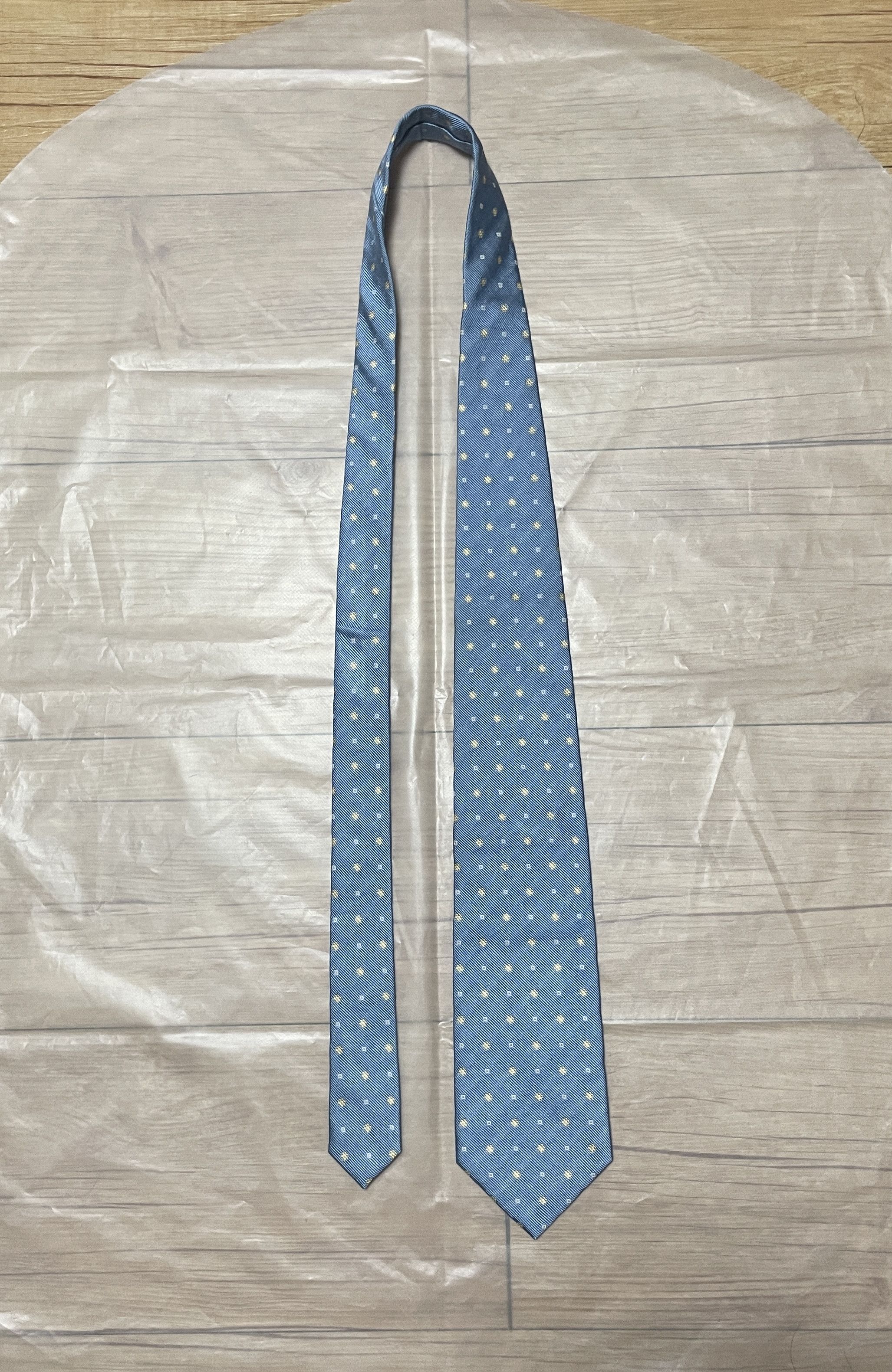 Drake's Drake's Classic Pattern Sky blue tie Size ONE SIZE - 3 Thumbnail