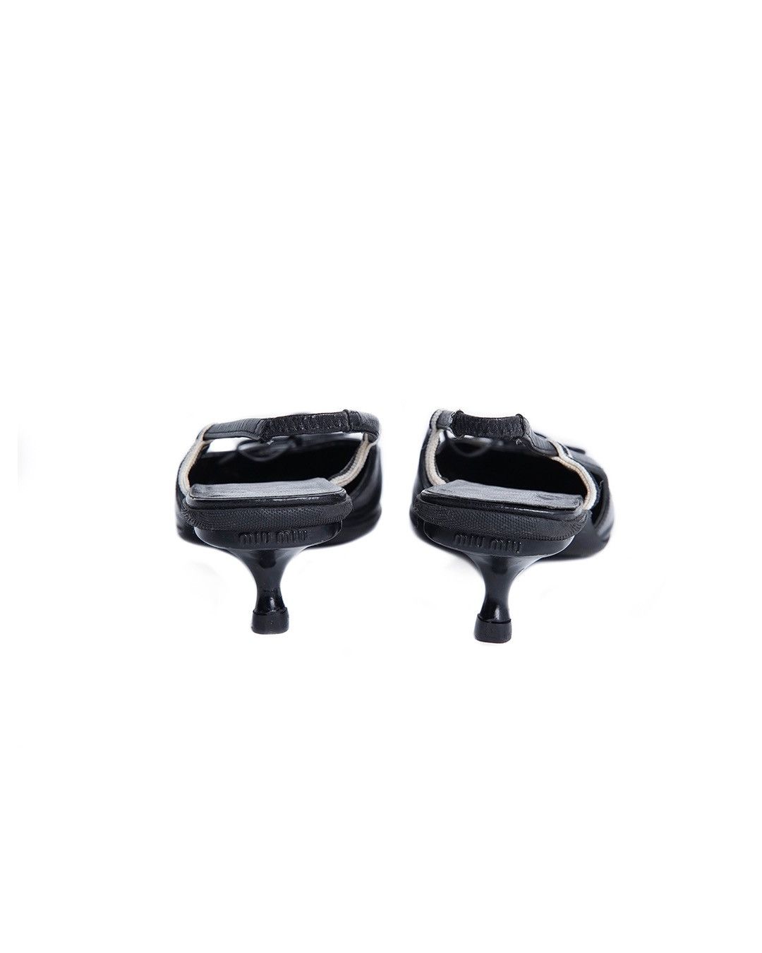 Miu Miu Miu Miu S/S2000 Leather Mules in Black Size US 7.5 / IT 37.5 - 8 Thumbnail