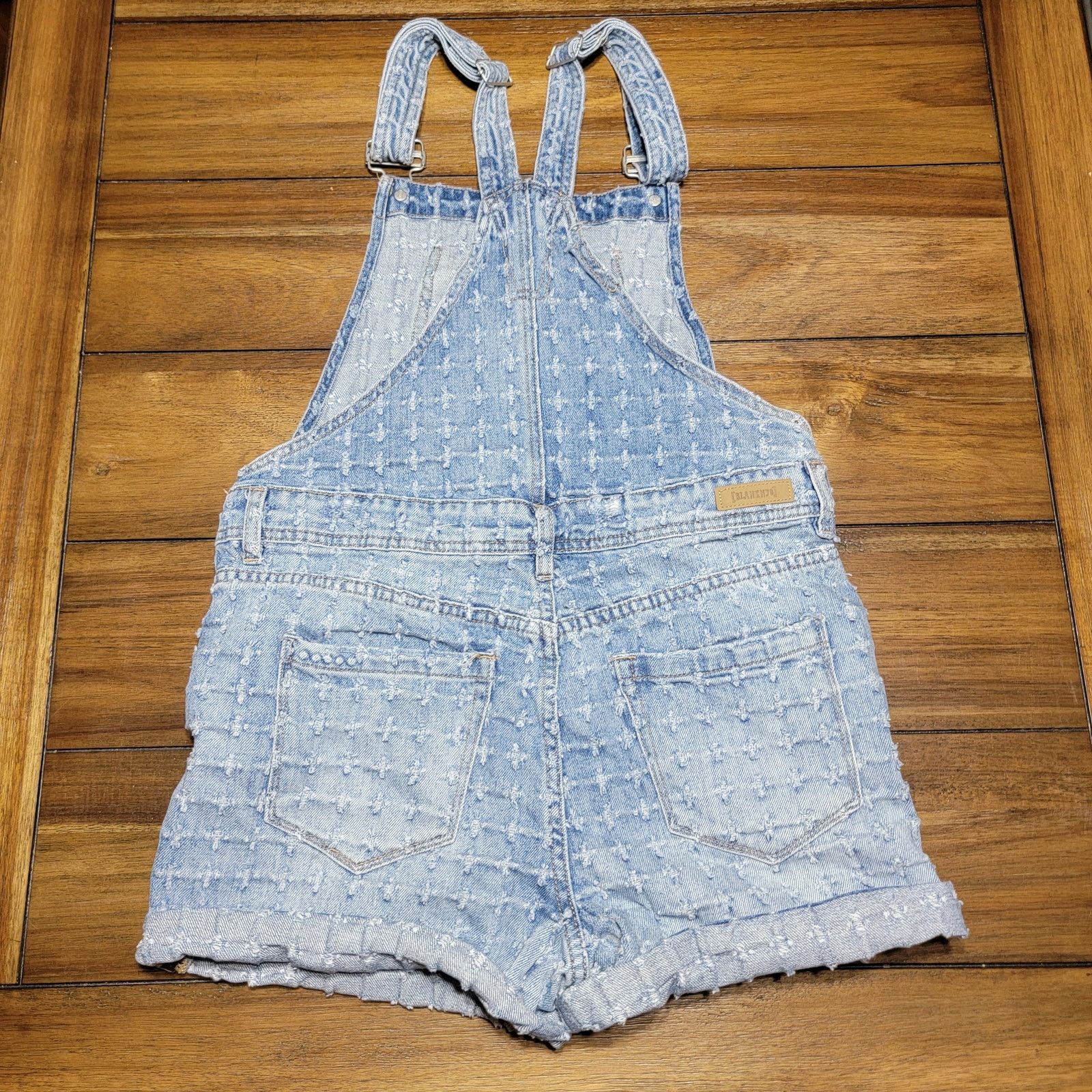 BLANKNYC Blank NYC Textured Denim Shortalls - Size 27 Size 33" - 4 Thumbnail