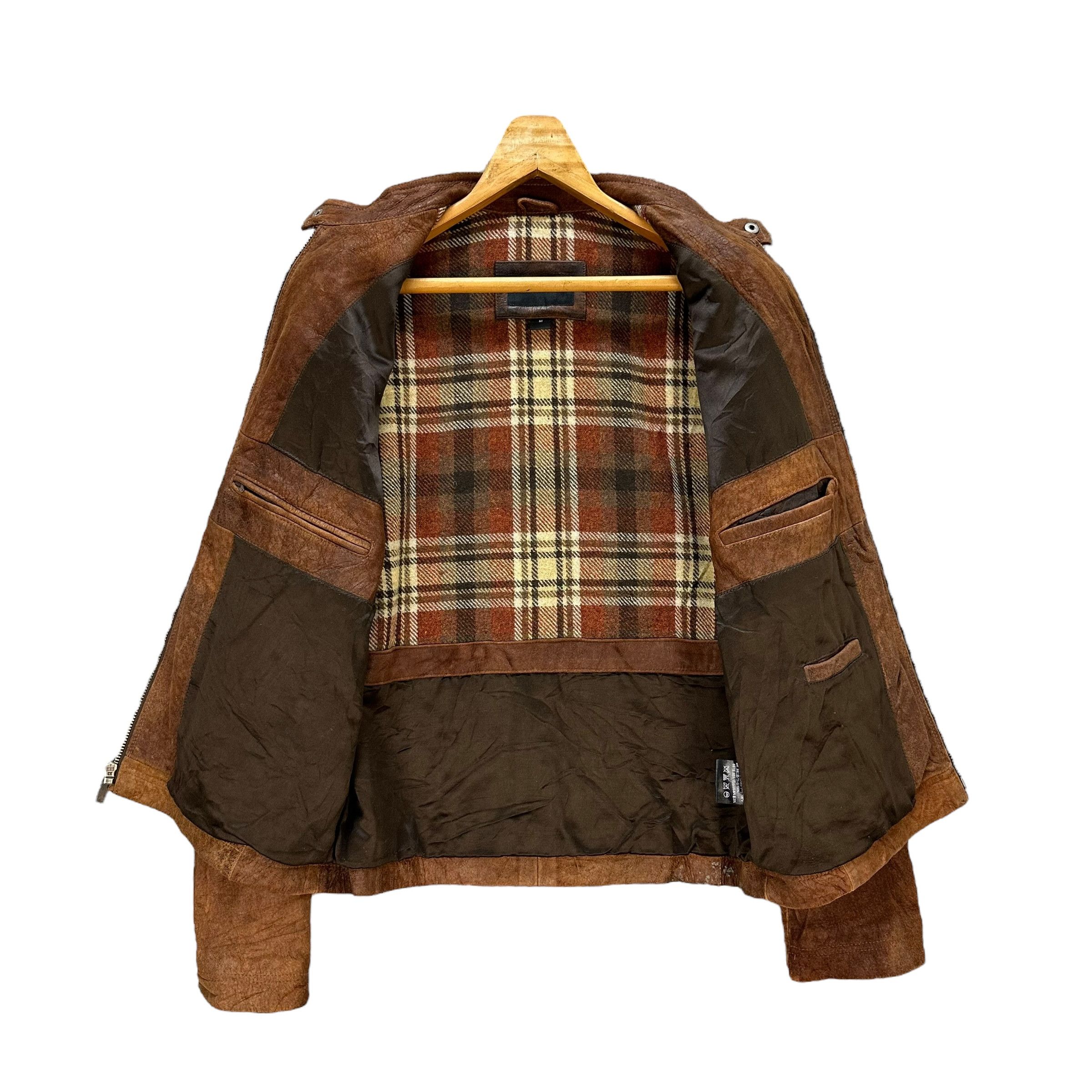 Japanese Brand BERNARDO Lamb Leather Motorcycle Jacket #A47-1088 Size US M / EU 48-50 / 2 - 8 Thumbnail
