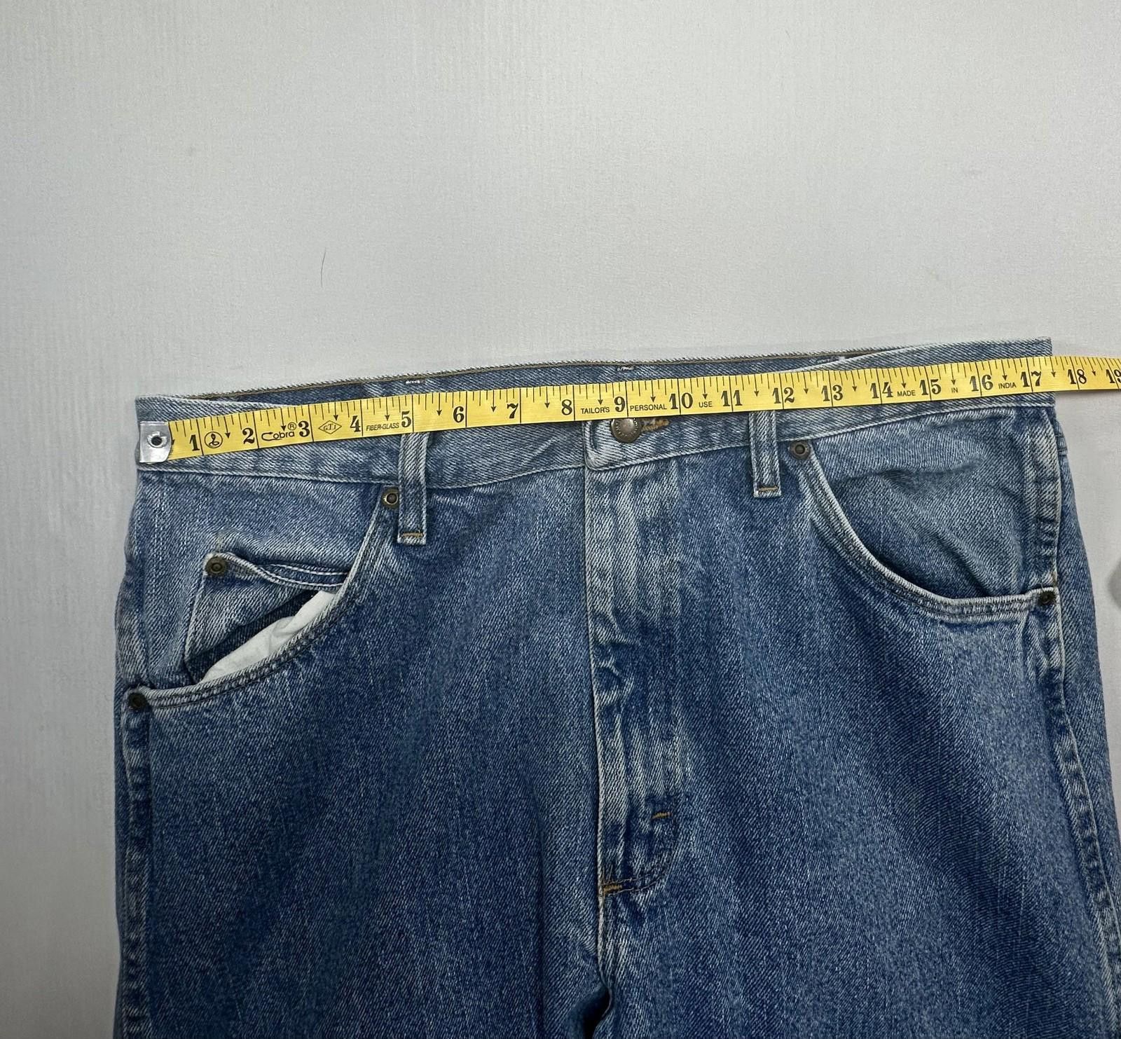 Wrangler Wrangler Straight Leg Denim Jeans Blue Men's 36/34 Size US 36 / EU 52 - 3 Thumbnail