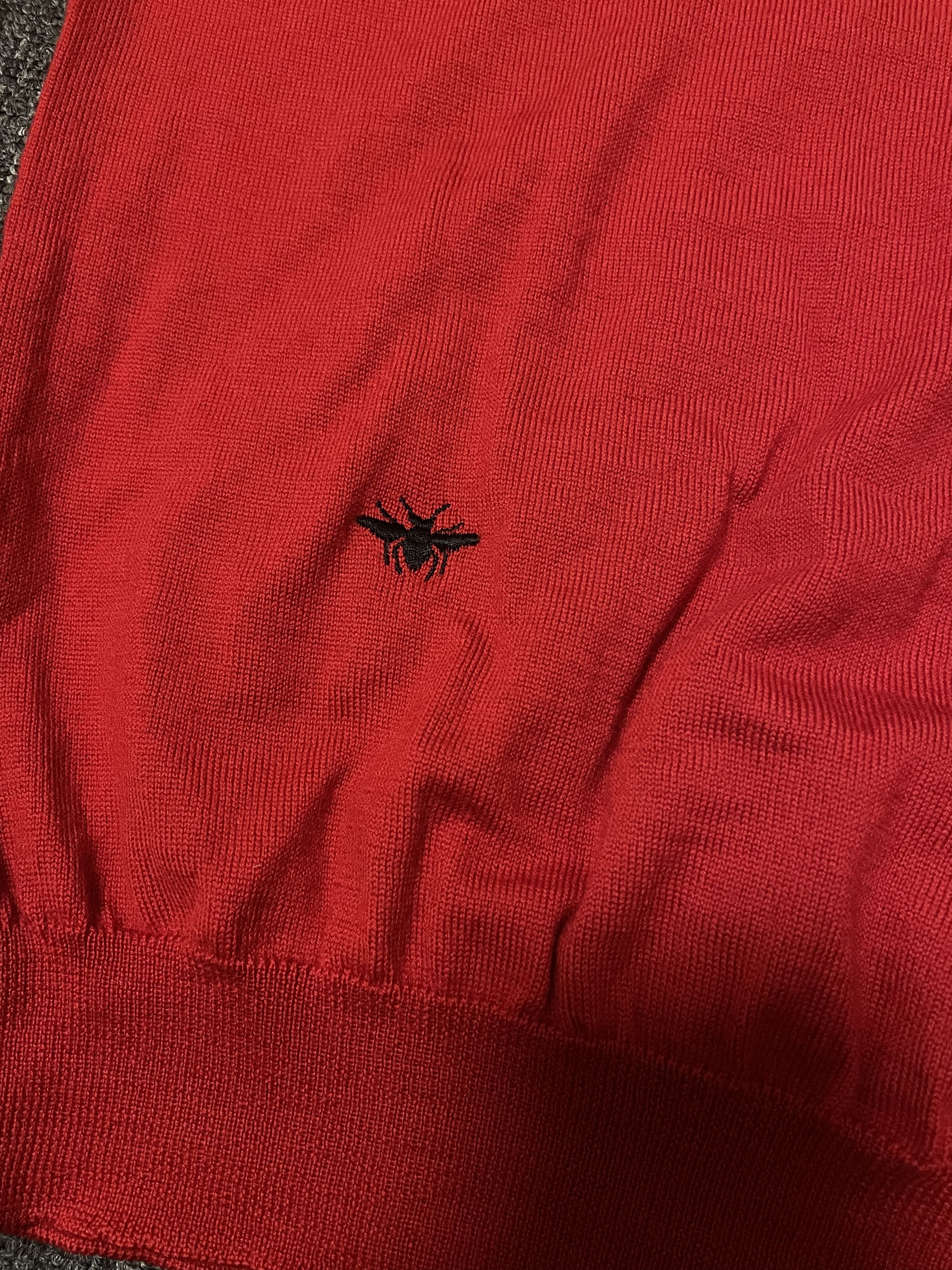 Dior DIOR red wool sweater, size M Size US M / EU 48-50 / 2 - 2 Thumbnail