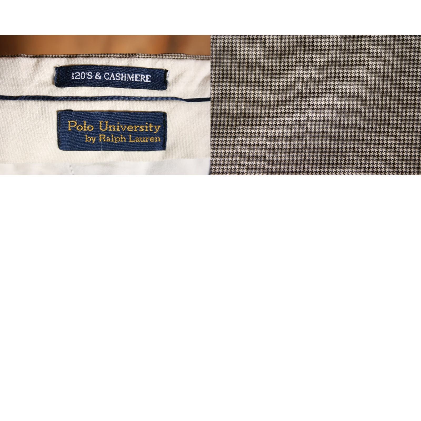 Ralph Lauren Ralph Lauren Polo University Dress Slacks Wool & Cashmere Houndstooth Zip W35 L32 Multicolor Dress Pants Mens 120's Raised Rise 12" Inseam 32" Size US S / EU 44-46 / 1 - 8 Thumbnail