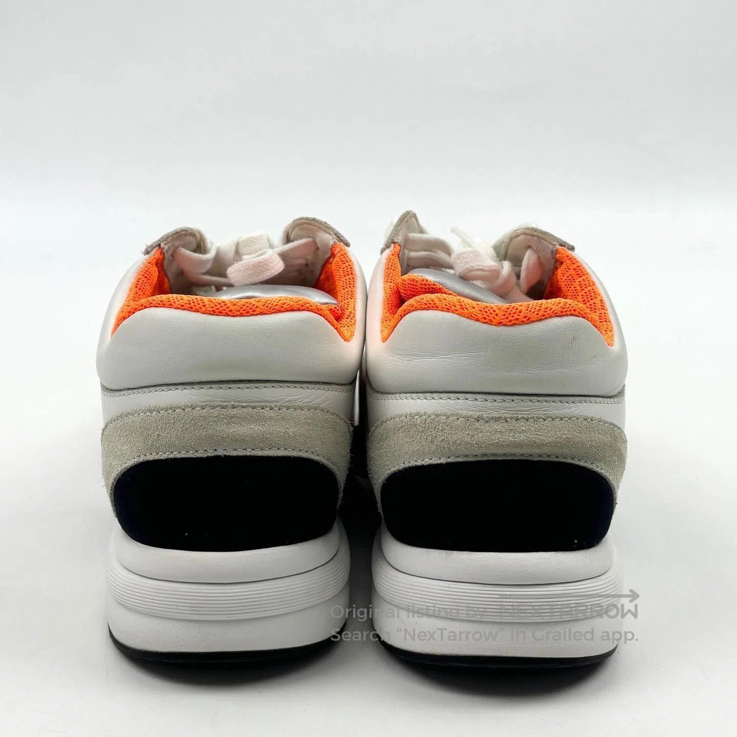 Chanel Chanel Silver White CC Logo Sneakers. Size US 5 / IT 35 - 5 Thumbnail