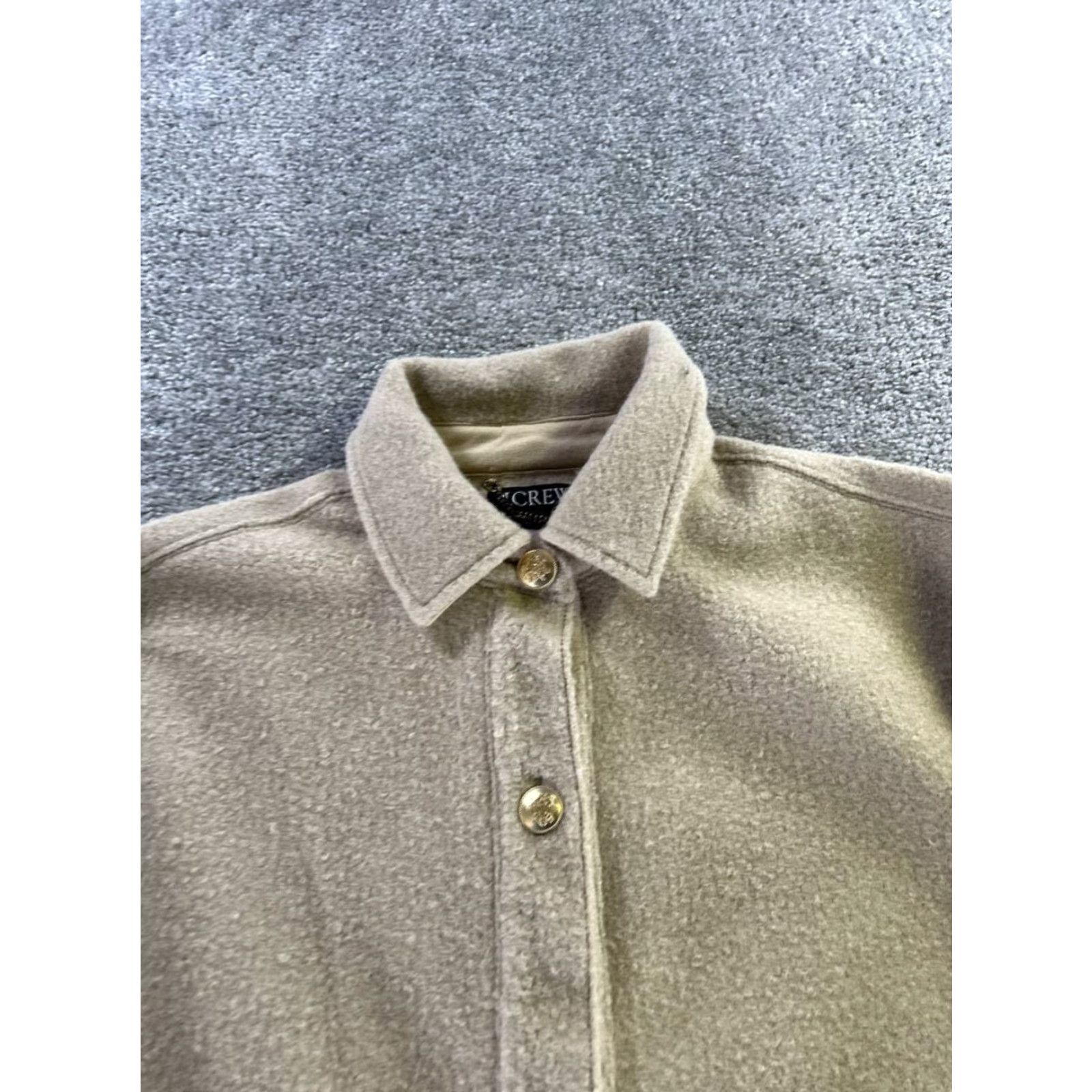 J.Crew J.Crew Jacket Womens Small Beige Fleece Size S / US 4 / IT 40 - 2 Thumbnail