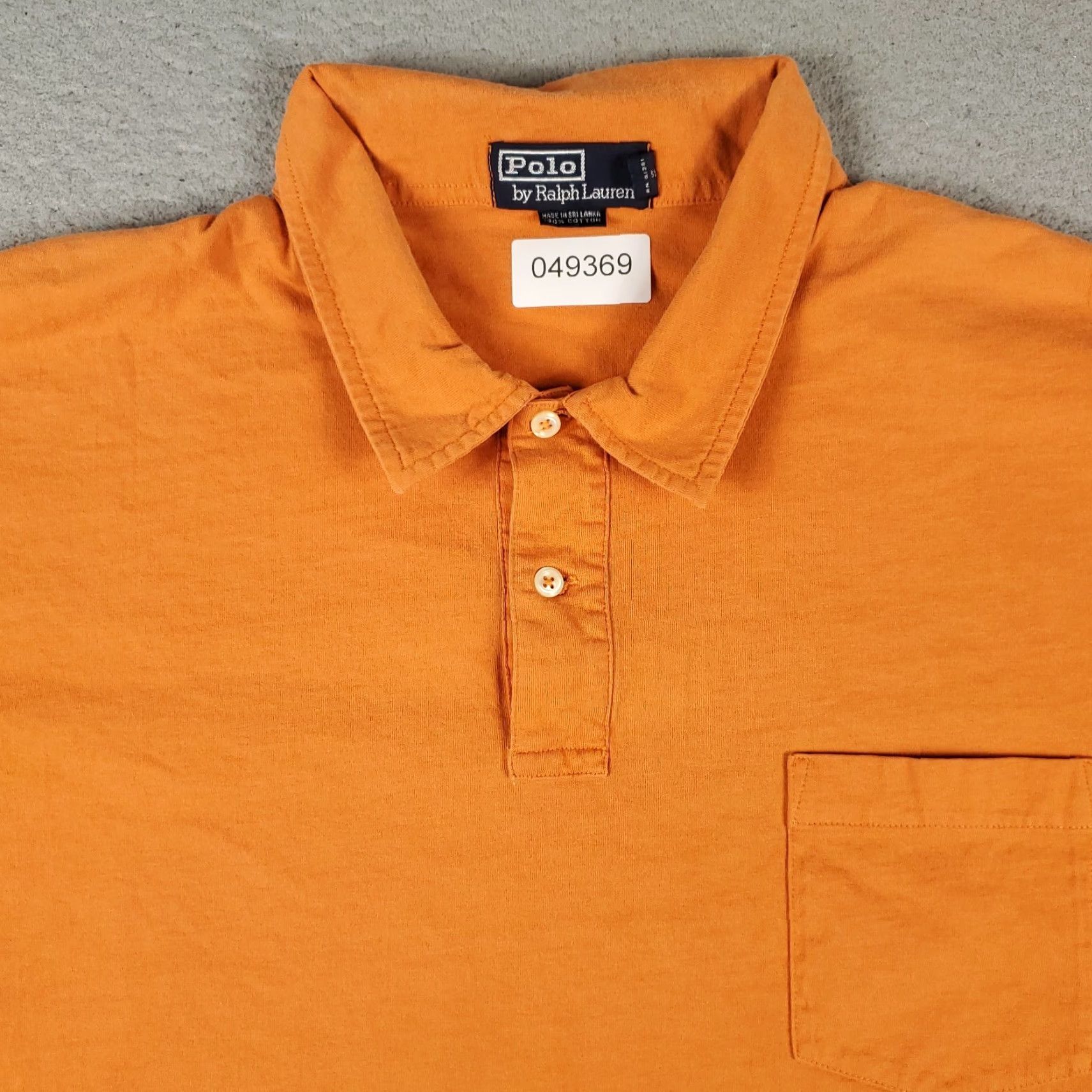 Ralph Lauren Ralph Lauren Polo Shirt Mens 2XL Orange Cotton Short Sleeve Button-Front Logo Shirt Mens Size US XXL / EU 58 / 5 - 2 Thumbnail