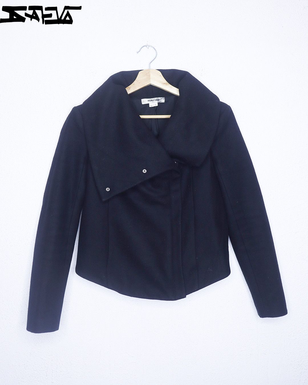 Helmut Lang Helmut Lang Asymmetric Black Jacket Size S / US 4 / IT 40 - 2 Thumbnail