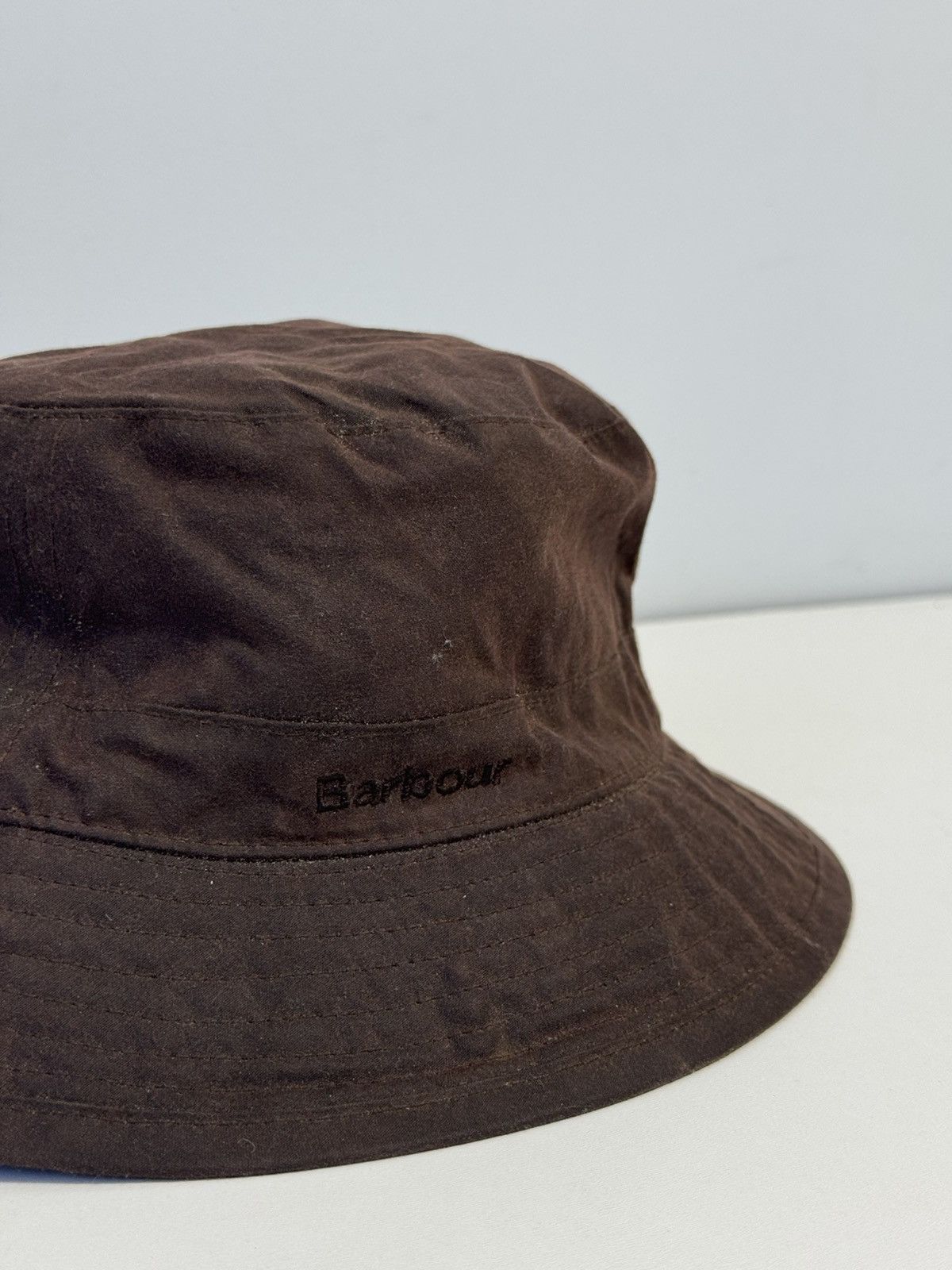 Barbour BARBOUR Waxed Cotton Bucket Hat Waterproof Cotton Lining Size ONE SIZE - 2 Thumbnail