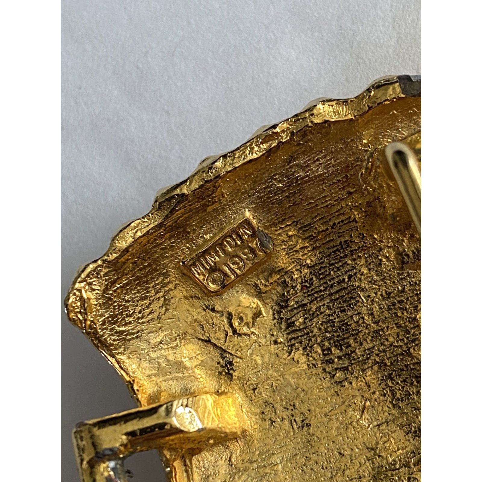 Vintage VINTAGE Mimi Di N Belt Buckle Leaf Shell 1987 Gold Mens Womens? Size ONE SIZE - 3 Thumbnail