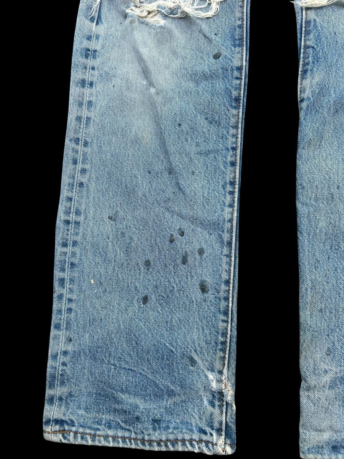 Levi's Vintage Clothing 80's THRASHED Levis 524 Selvedge Grunge Punk Denim Jeans Size US 28 / EU 44 - 8 Thumbnail