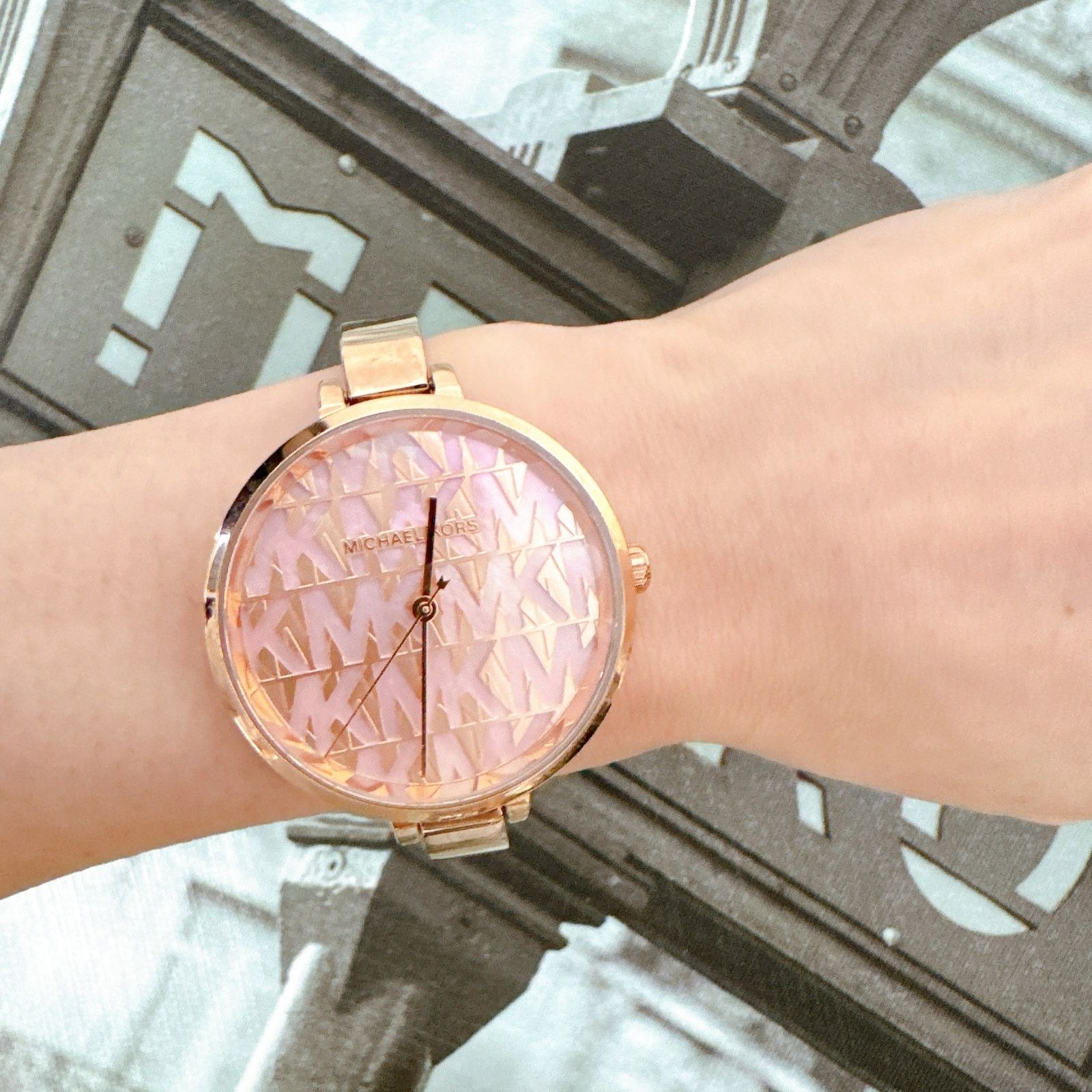 Michael Kors Michael Kors MK4679 Naia Rose Gold-Tone Logo Watch Size ONE SIZE - 6 Thumbnail