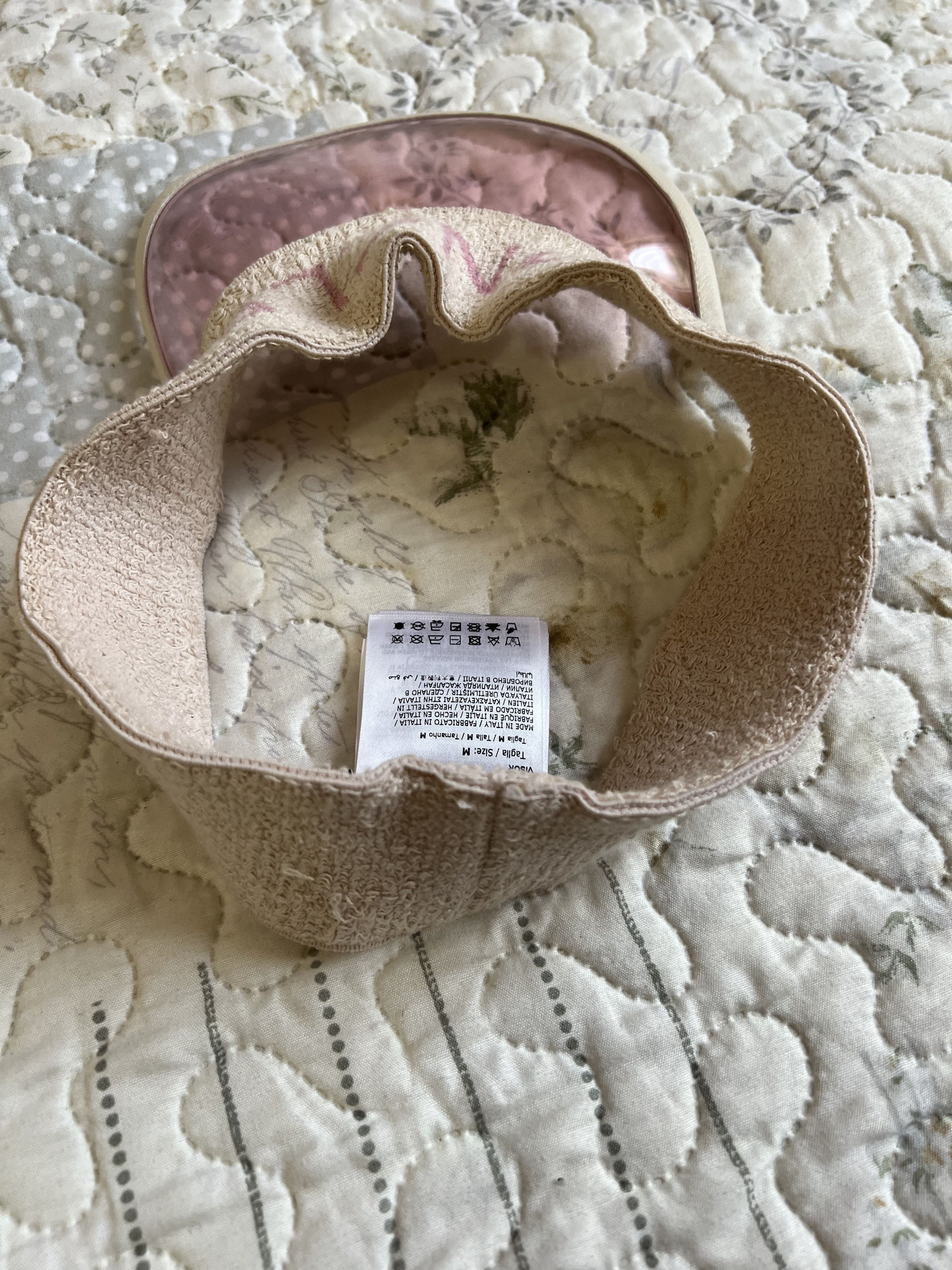 Moncler Moncler visor hat elastic bandage pink cap tennis logo band Size ONE SIZE - 11 Thumbnail