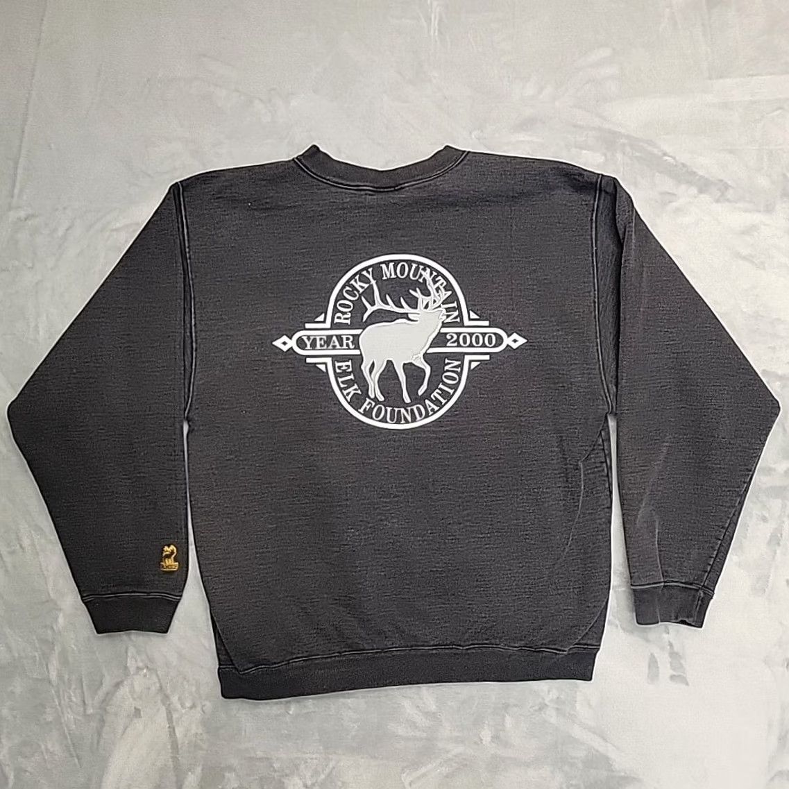 Vintage Rocky Mountain Elk Foundation Sweatshirt Mens M Black RMEF Made in USA 90s Y2K Size US M / EU 48-50 / 2 - 6 Thumbnail