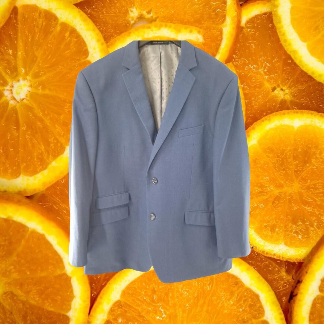 Perry Ellis Perry Ellis Portfolio Slim Fit Blue Suit Jacket Size 46R Size 46R - 1 Thumbnail