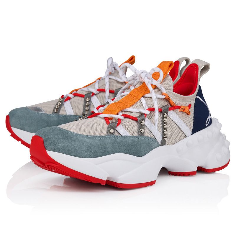 Christian Louboutin Trailnrun Sneakers navy/green/orange Size US 10 / EU 43 - 1 Thumbnail