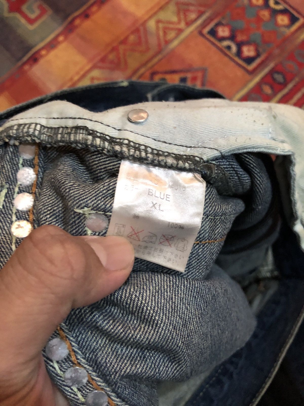 Japanese Brand In Kokomo Studded Denim Jeans Size US 36 / EU 52 - 13 Thumbnail