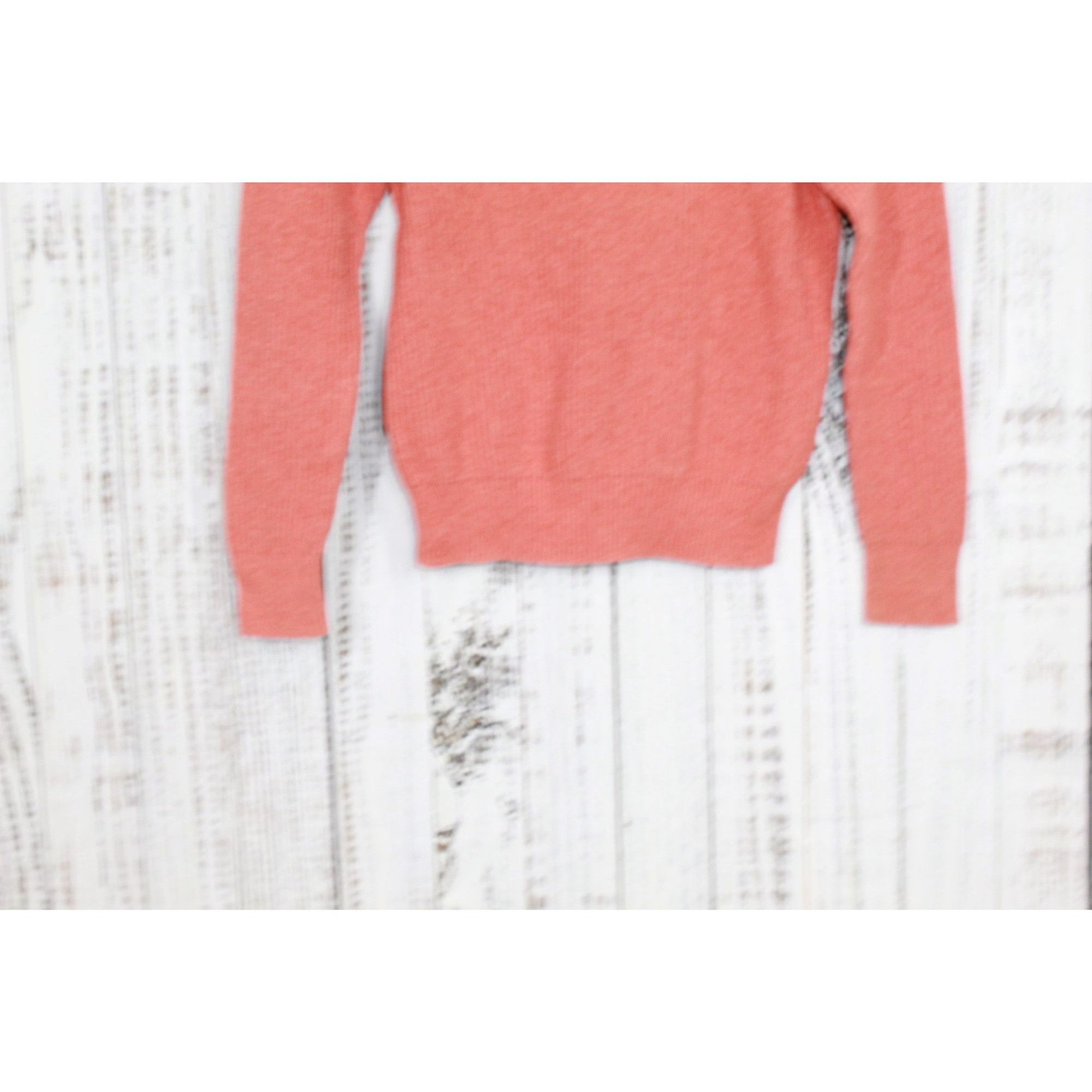 L.L. Bean LL Bean Ribbed Stretch Crewneck Pullover Sweater Orange Size US S / EU 44-46 / 1 - 3 Thumbnail