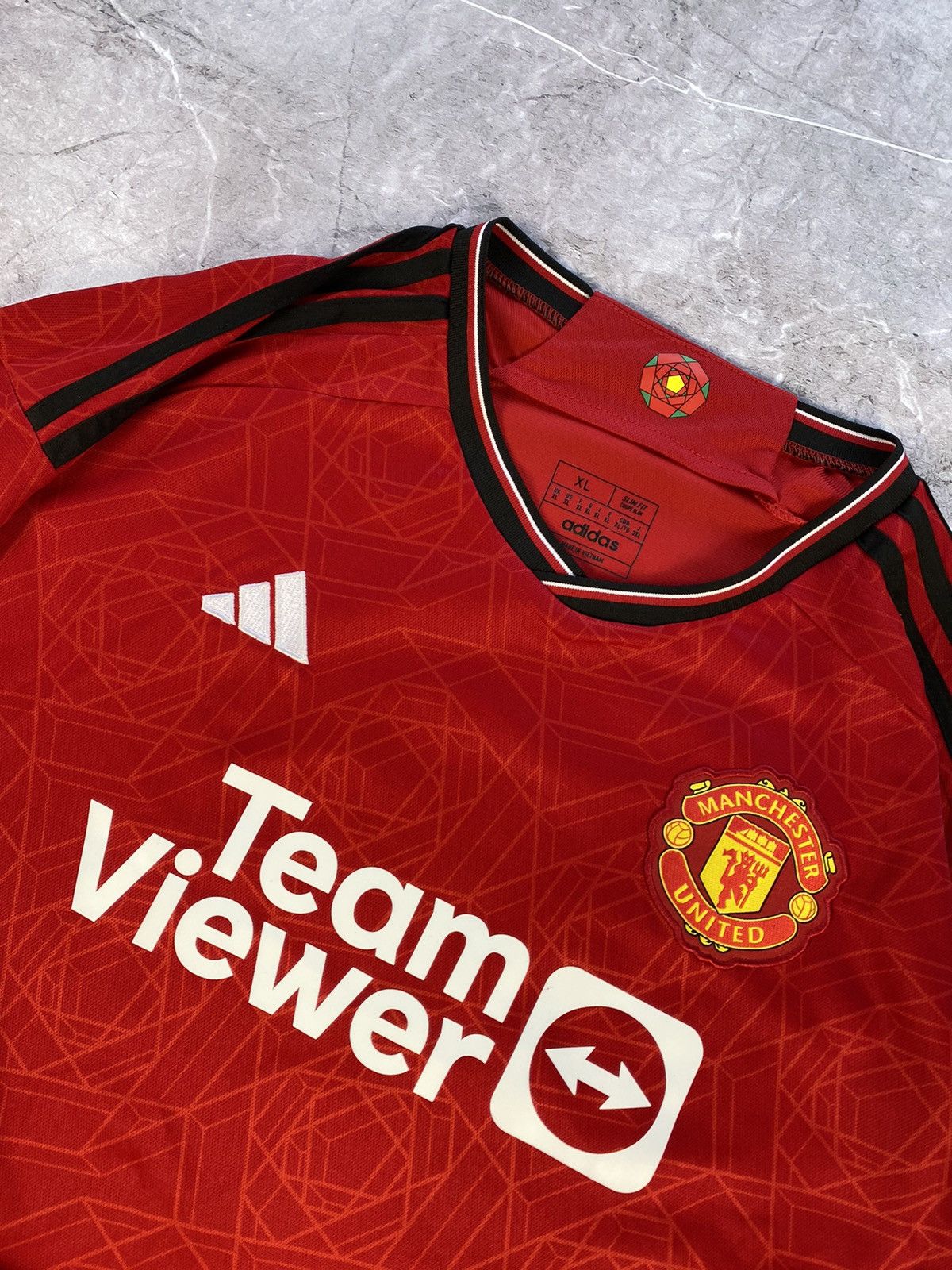 Adidas × Vintage Manchester United 2021 #10 Marcus Rashford Adidas Soccer Jer Size US XL / EU 56 / 4 - 3 Thumbnail