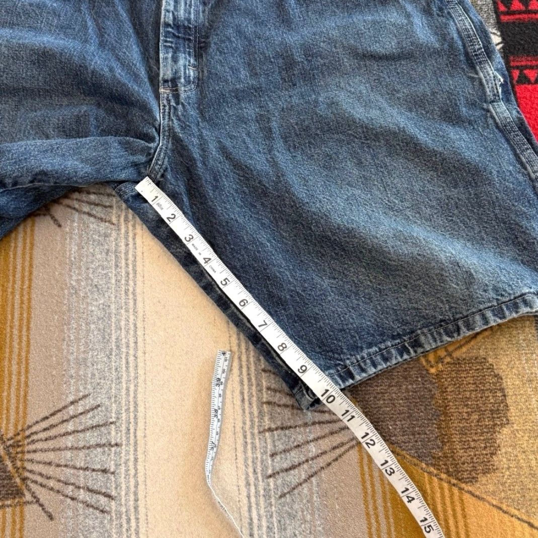 Wrangler VINTAGE Wrangler Carpenter Denim Jean Shorts Jorts 36 Men Blue Regular Waist 36 Work Grunge 90s Y2K Skate Denim Shorts Size US 36 / EU 52 - 7 Thumbnail