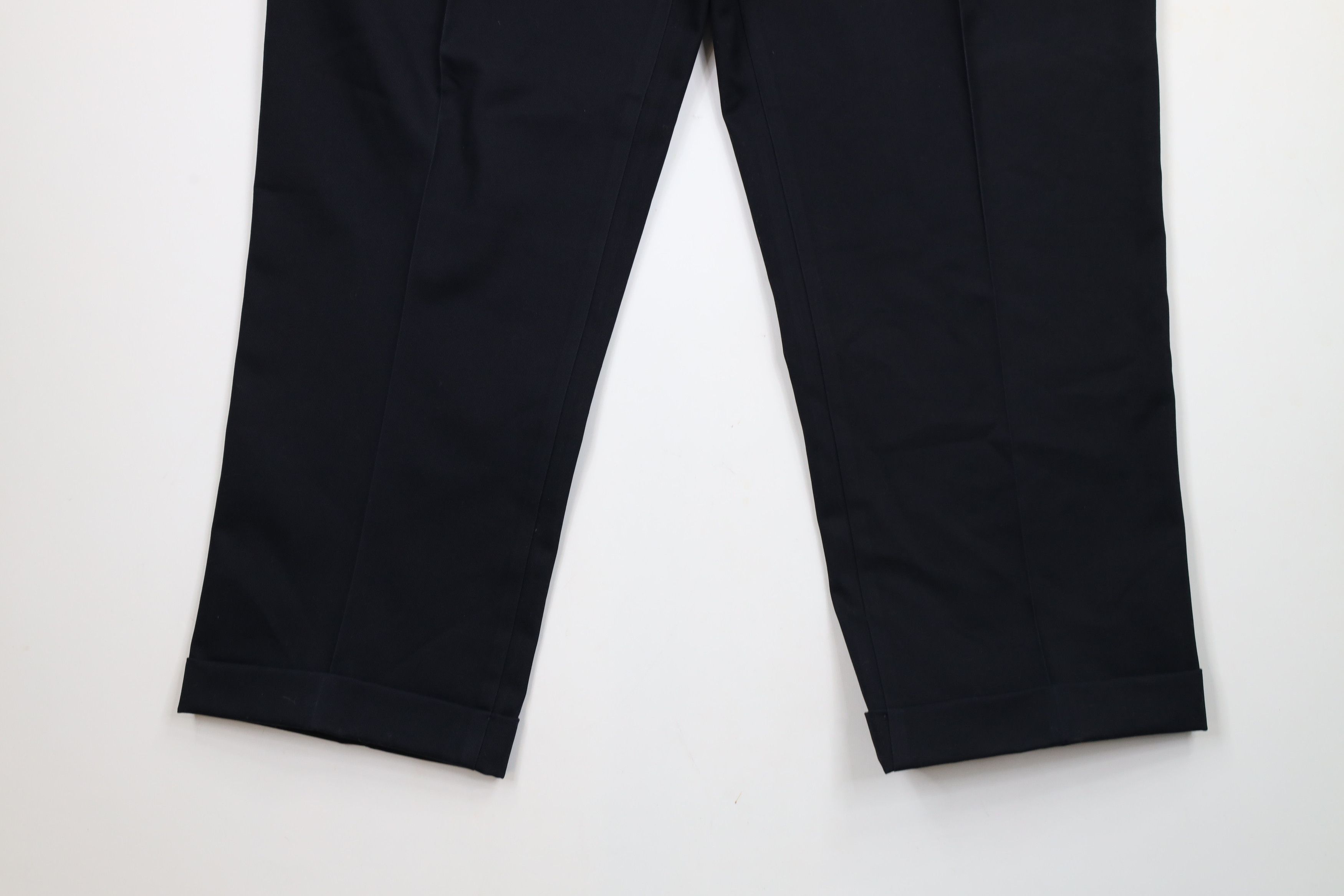 Lands' End × Vintage Vintage 90s Lands End Cotton Pleated Cuffed Chino Pants Size US 38 / EU 54 - 4 Thumbnail