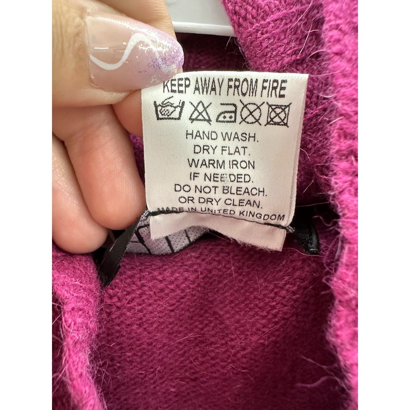 Vintage VTG Survival Womens Sleeveless Crowl Neck Sweater Tank Top Small Purple NWT Knit Angora Nylon Lambswool All Seasons Pullover 0? Size S / US 4 / IT 40 - 6 Thumbnail