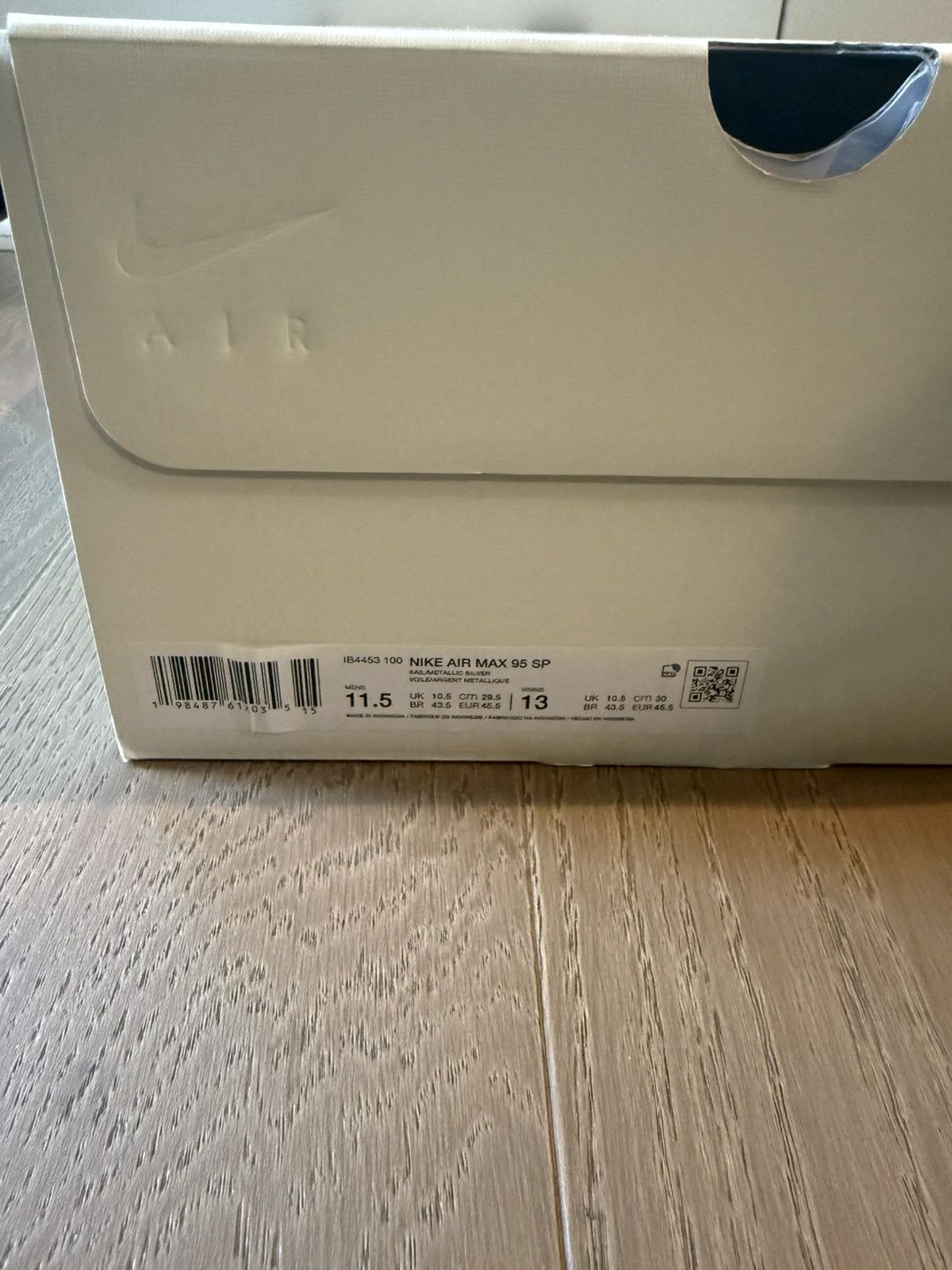 Nike × Undefeated ✅ Nike Air Max 95 SP x Undefeated White Sail US Size 11.5 DS Size US 11.5 / EU 44-45 - 9 Thumbnail