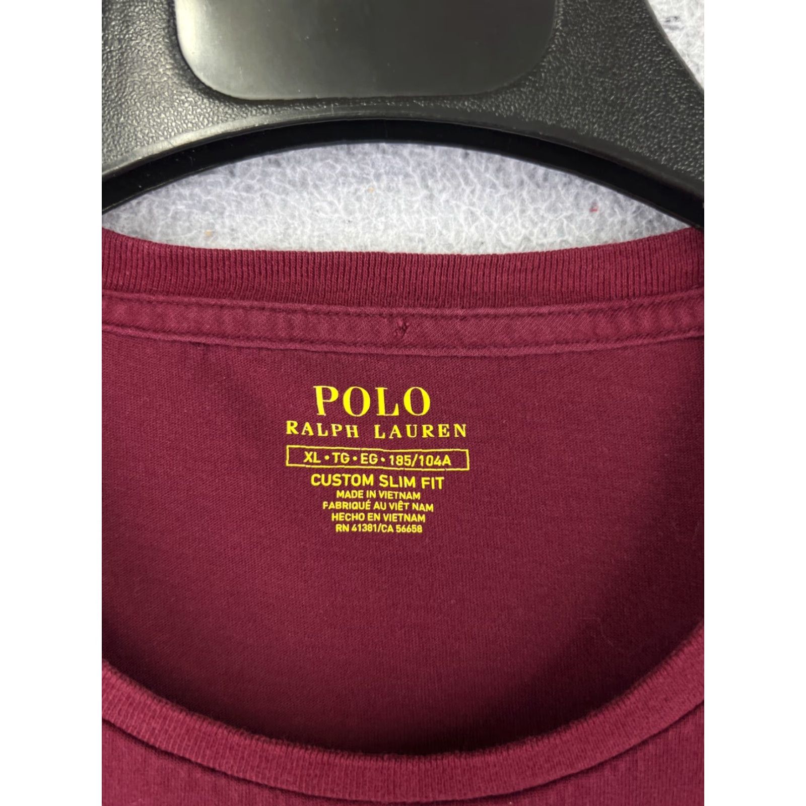Ralph Lauren VINTAGE Polo Ralph Lauren Shirt Mens Extra Large Red Crew Neck Short Sleeve Cotton Size US XL / EU 56 / 4 - 7 Thumbnail