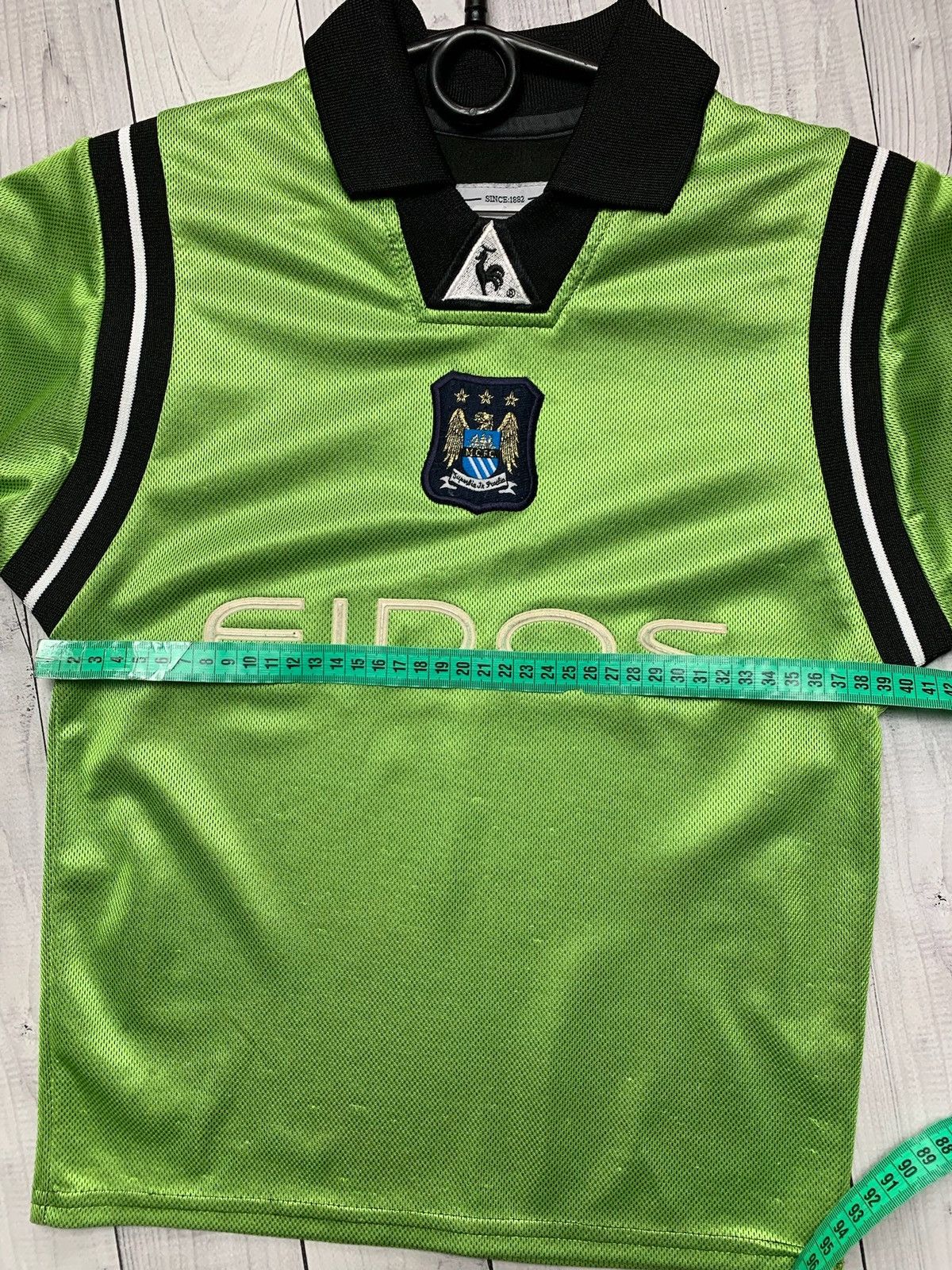 Vintage Vintage Manchester City soccer jersey rare goalkeeper kids Size US XS / EU 42 / 0 - 6 Thumbnail