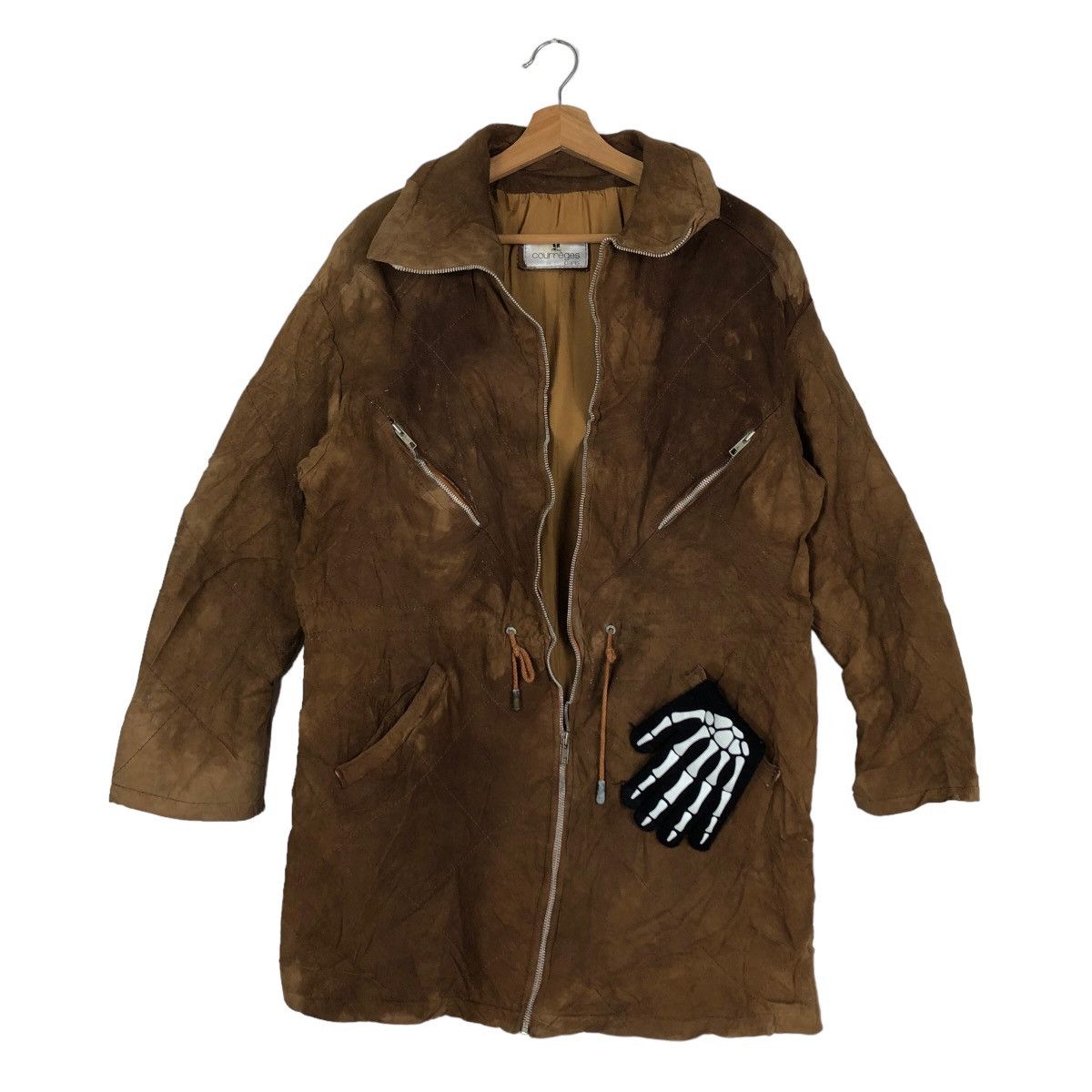 Genuine Leather VINTAGE GENUINE LEATHER JACKET COURREGES PARIS ISSEY MIYAKE Size US M / EU 48-50 / 2 - 2 Thumbnail