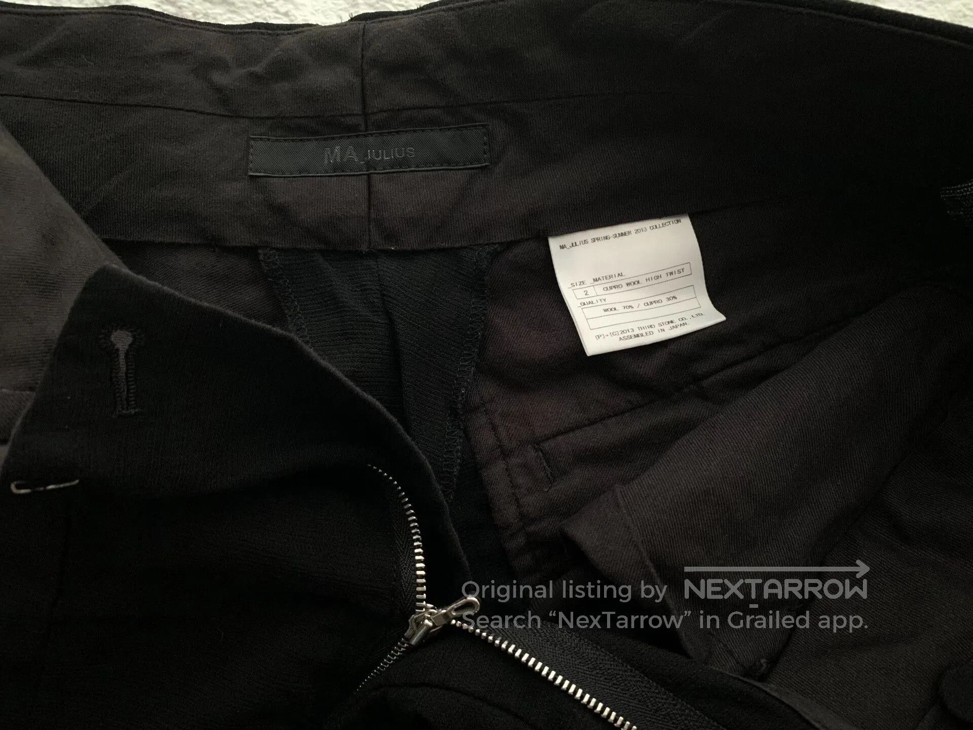Julius Julius Ma 3D Tailored Cropped Pants. Size US 34 / EU 50 - 3 Thumbnail