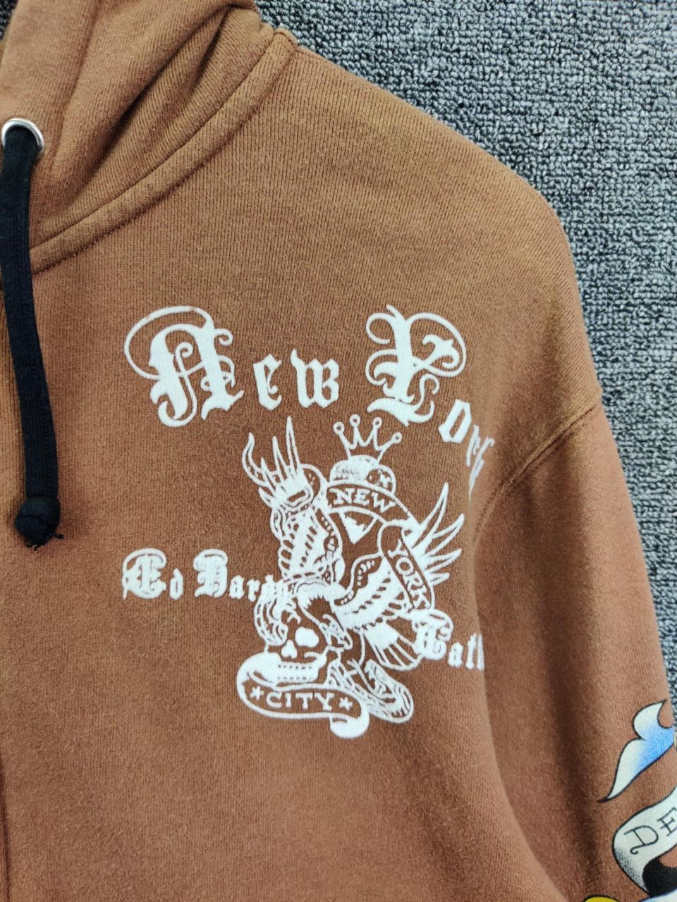 Ed Hardy Vintage Ed Hardy Christian Audigier Zipper Hoodie Brown Size US M / EU 48-50 / 2 - 7 Thumbnail