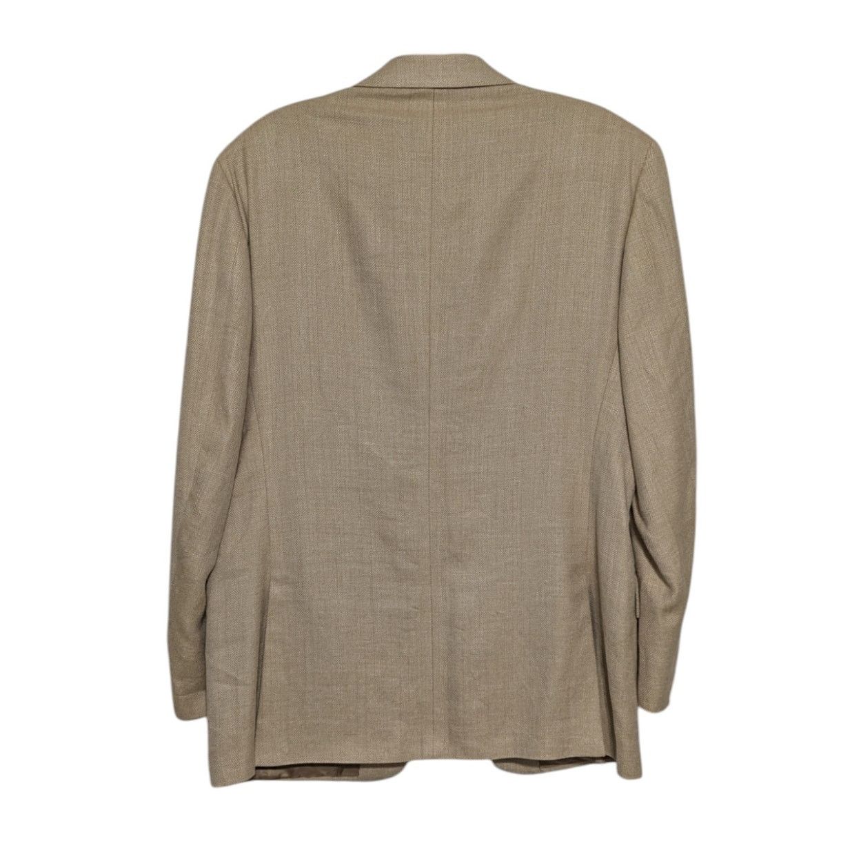 Polo Ralph Lauren × Ralph Lauren × Vintage Vintage Polo Ralph Lauren Silk Flax Blazer Suit Jacket Tan Size 44R - 4 Thumbnail