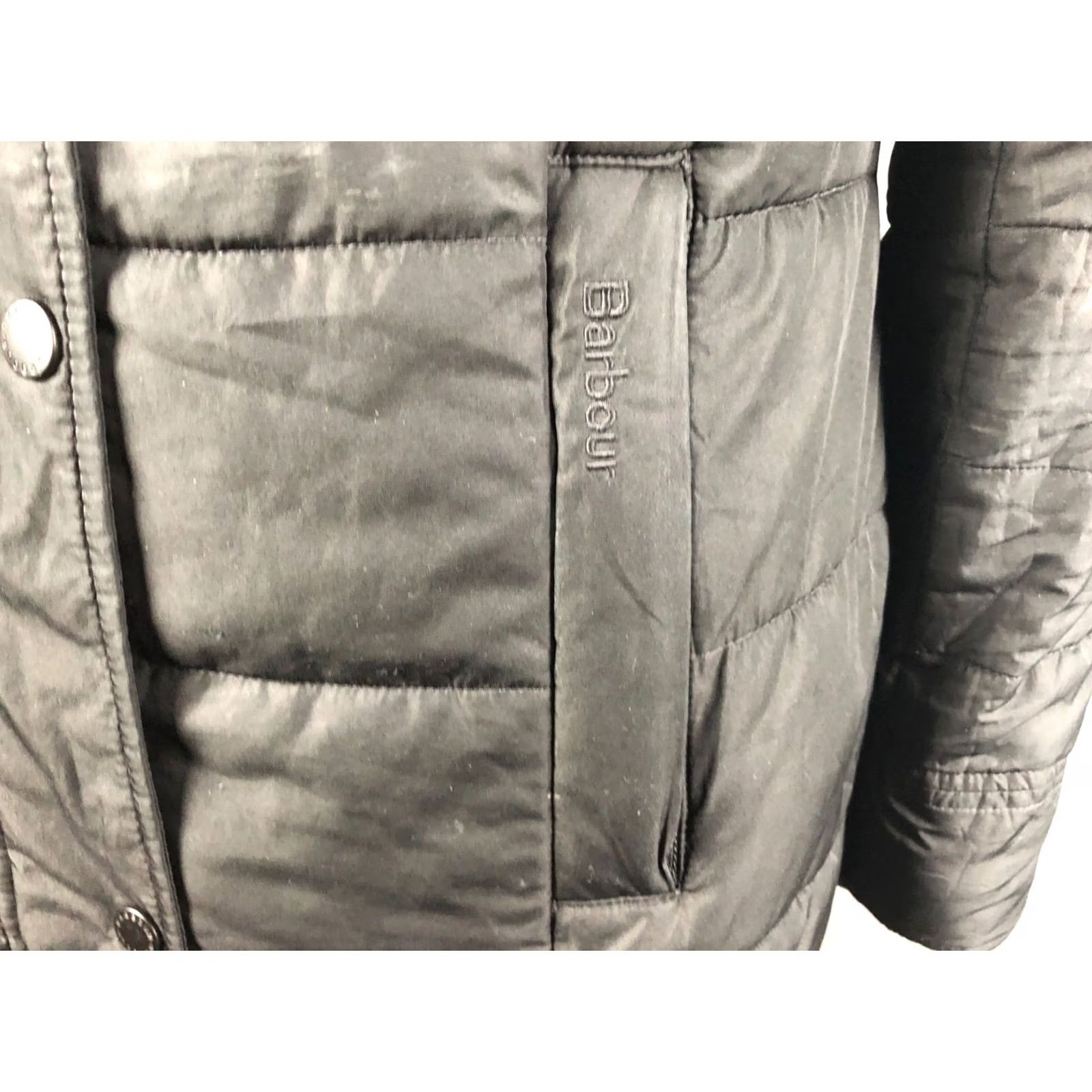 Barbour Barbour Carlin Quilt Jacket Size 8 Black Polyester Hooded Reversible Women's Size M / US 6-8 / IT 42-44 - 7 Thumbnail
