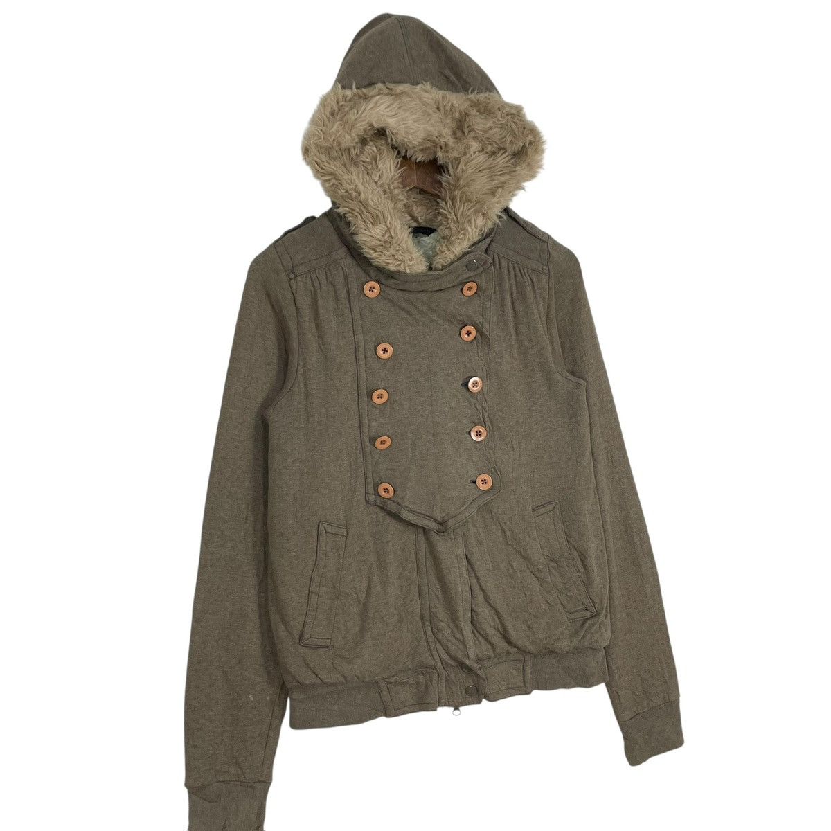 Marc Jacobs Vintage Marc Jacobs Faux Fur Hooded Jacket - Women's Size S Size S / US 4 / IT 40 - 2 Thumbnail