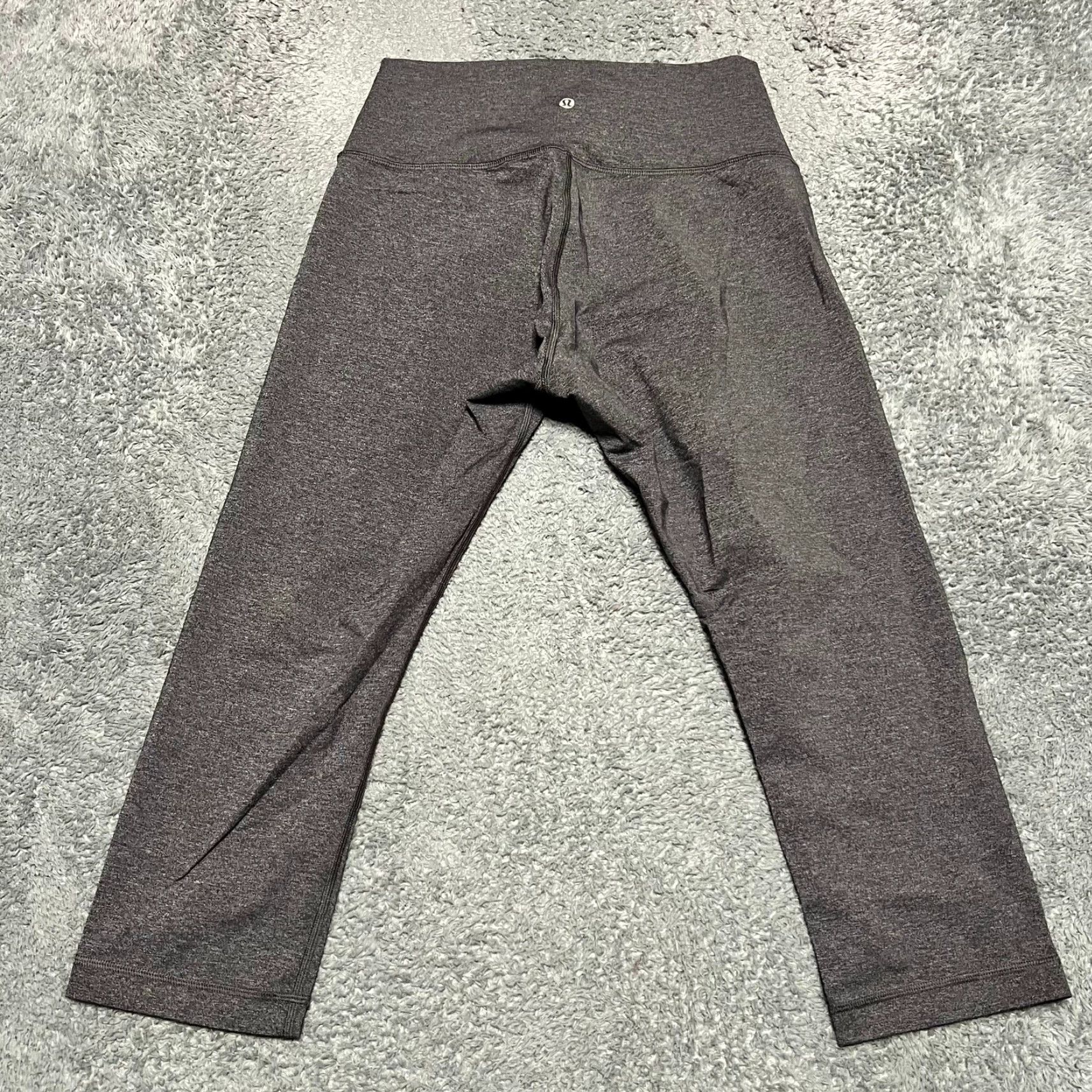 Lululemon Lululemon Leggings Cropped Wunder Under Womens 12 Gray Pants Size 34" / US 12 / IT 48 - 2 Thumbnail