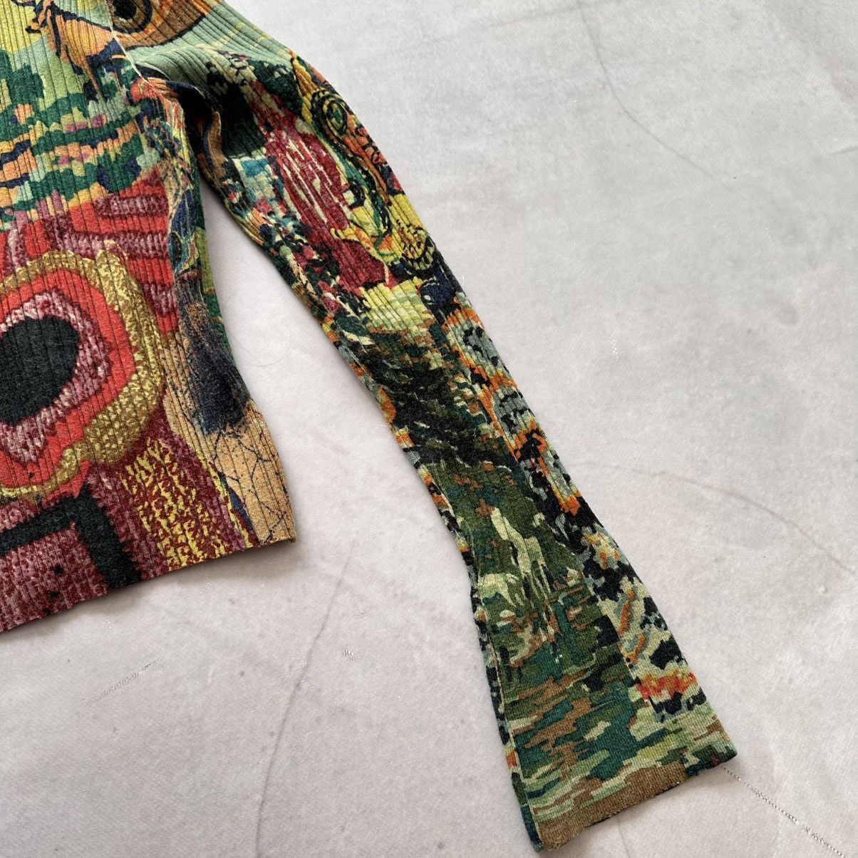 Hysteric Glamour Patchwork Ribbed Sweater Cardigan Custo Barcelona Style Size S / US 4 / IT 40 - 11 Thumbnail