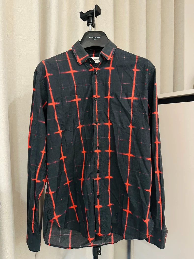 Saint Laurent Paris Saint Laurent Paris size 38 16 FW black and red cross plaid Size US M / EU 48-50 / 2 - 1 Thumbnail