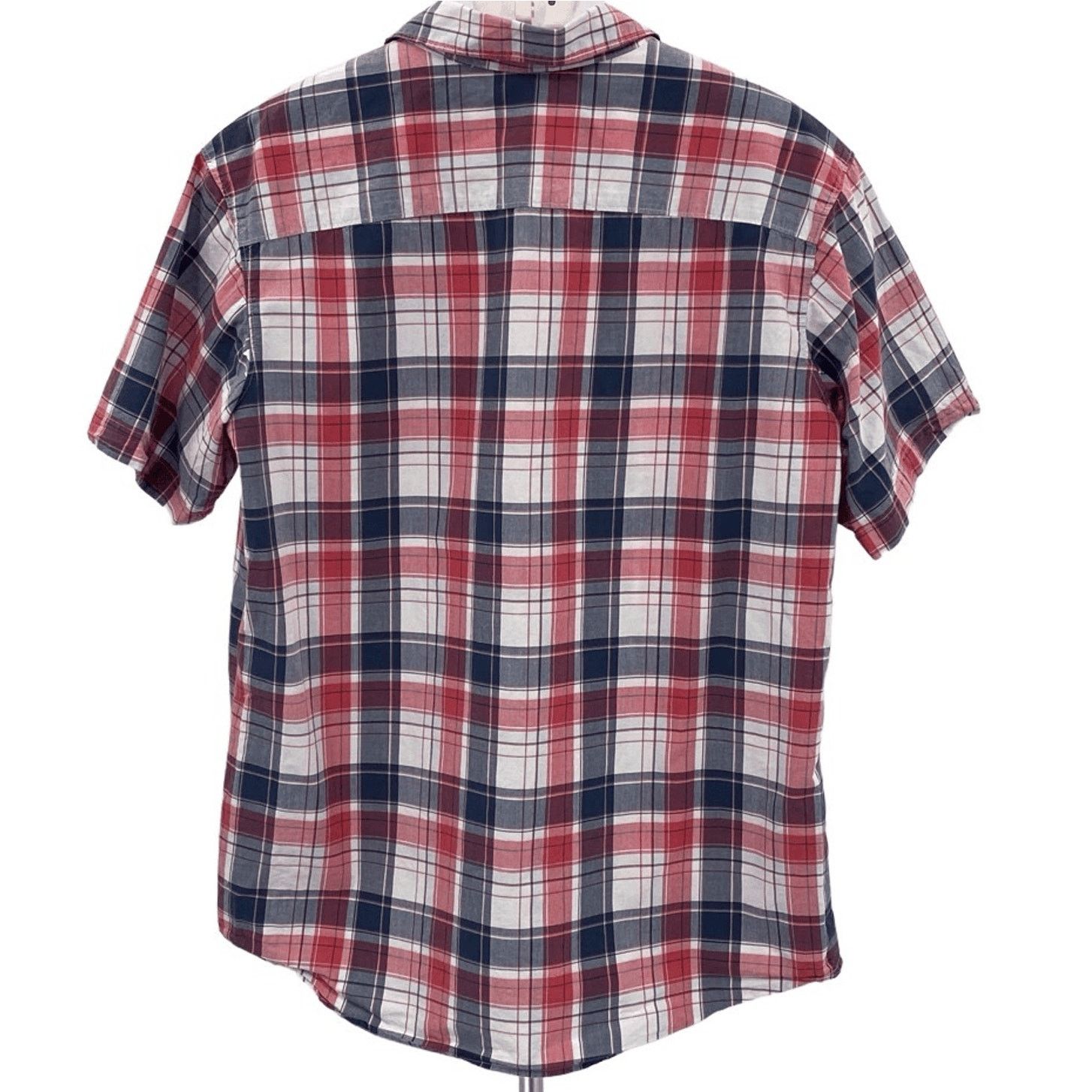 Columbia Columbia Men's Red Plaid Short Sleeve Button-Up Shirt Large Size US L / EU 52-54 / 3 - 2 Thumbnail