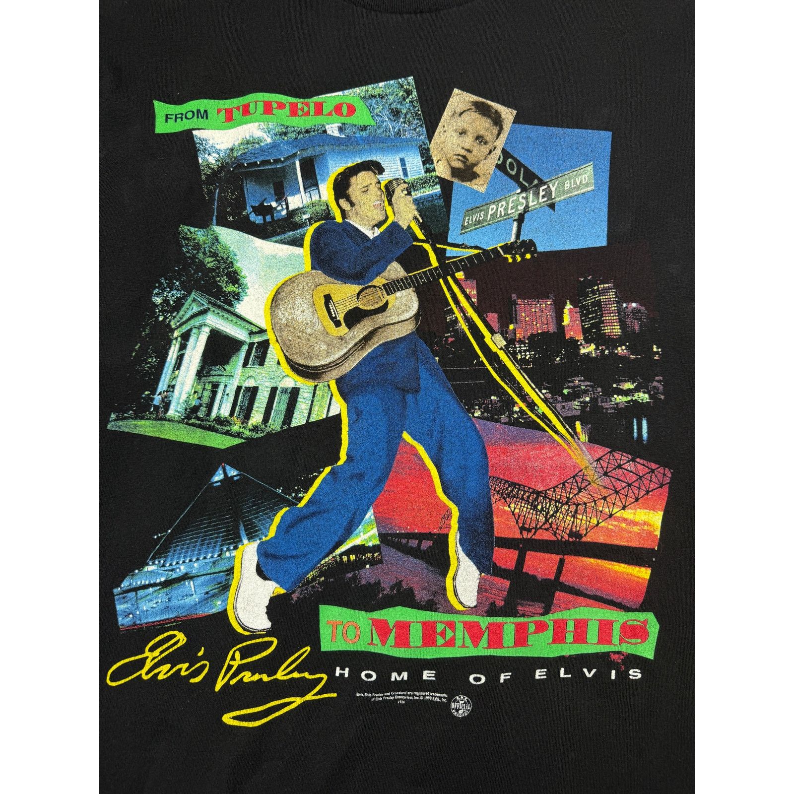 Vintage Vintage 1998 Elvis Presley From Tupelo To Memphis Size XL Size US XL / EU 56 / 4 - 5 Thumbnail