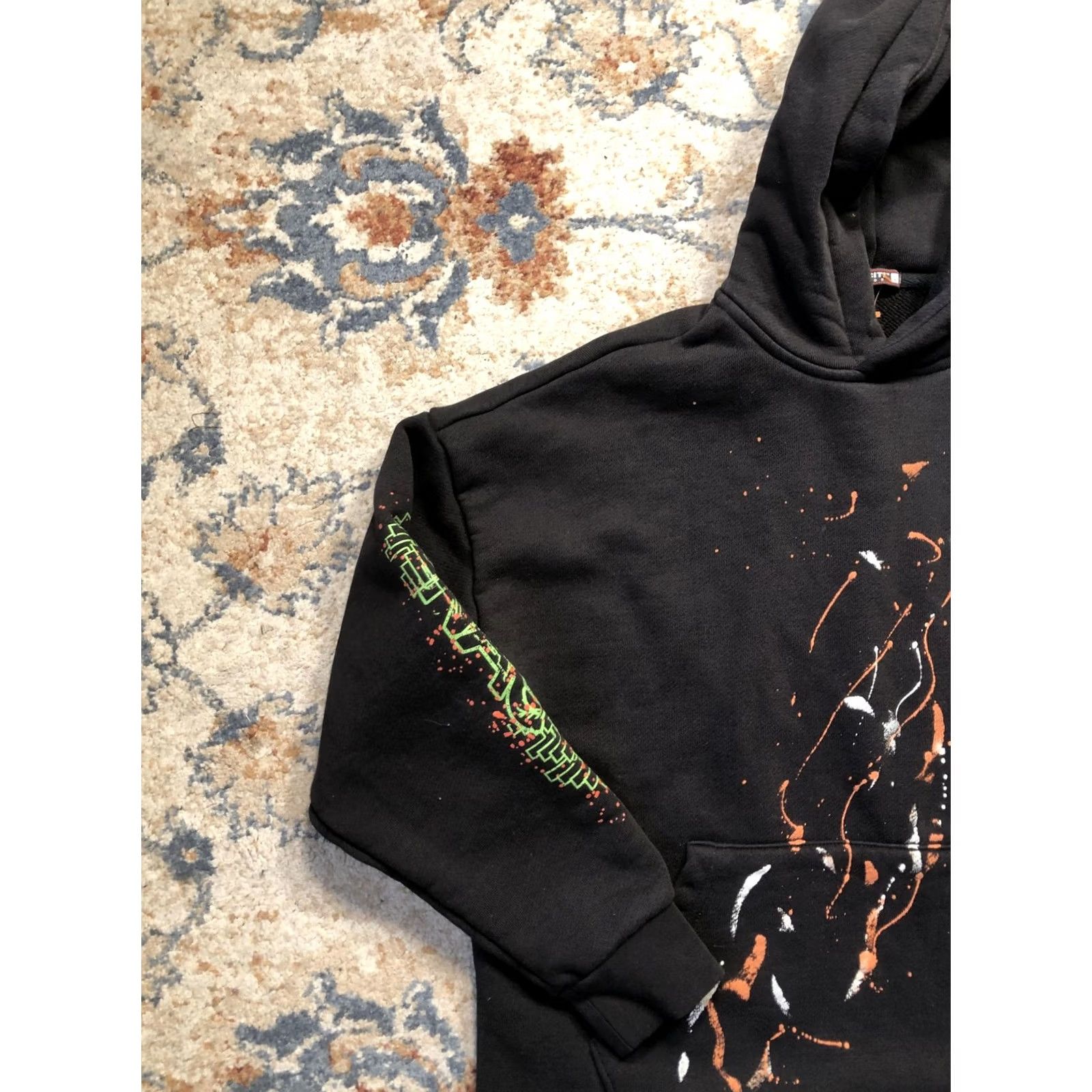 Vintage Tenacity Studios Hoodie Mens L Black Graphic Print Pullover Skull Hooded Sweatshirt Streetwear Size US L / EU 52-54 / 3 - 3 Thumbnail