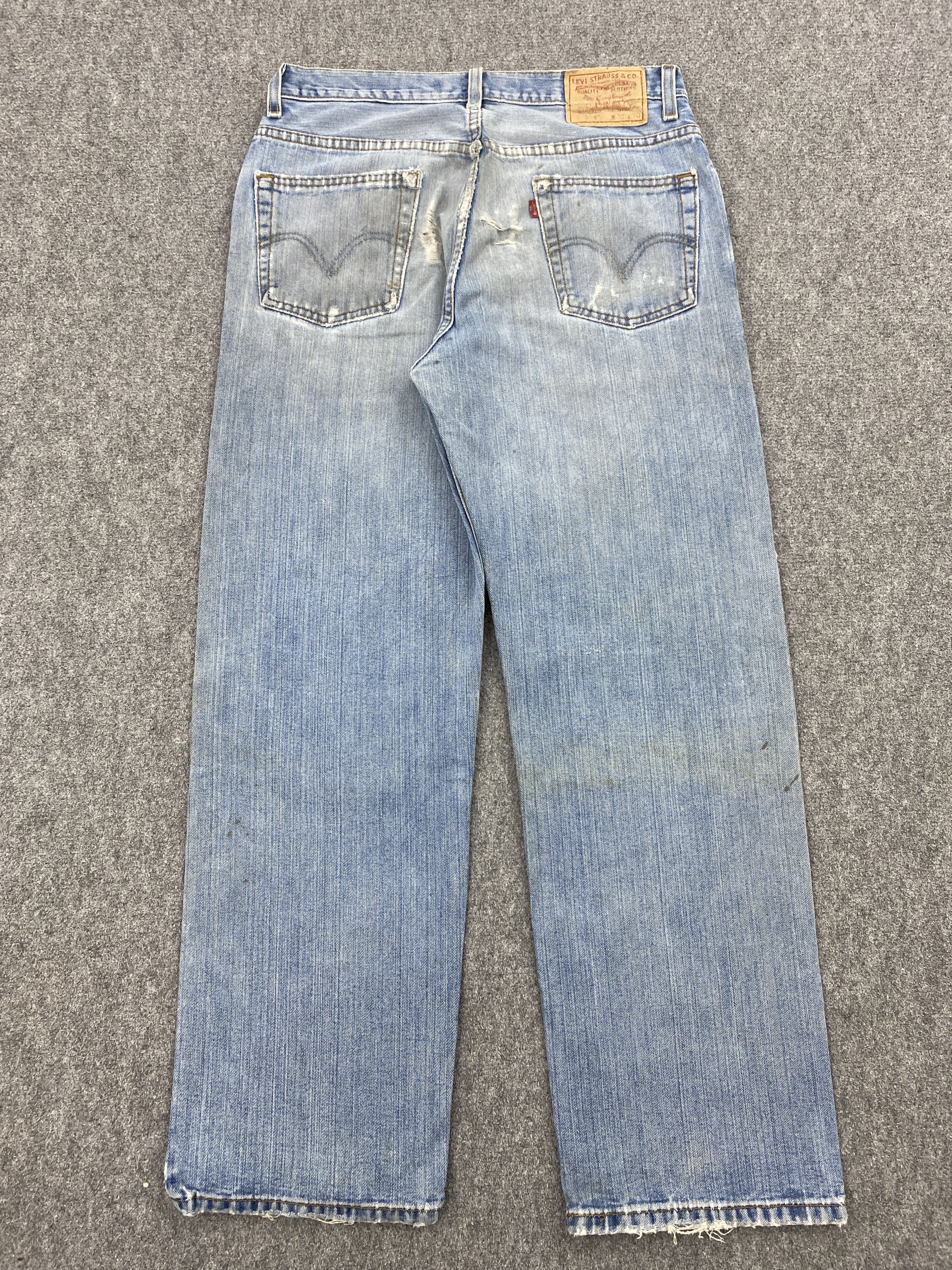 Levi's × Vintage Distressed Vintage Levis 550 Relaxed Fit Jeans Size US 28 / EU 44 - 3 Thumbnail