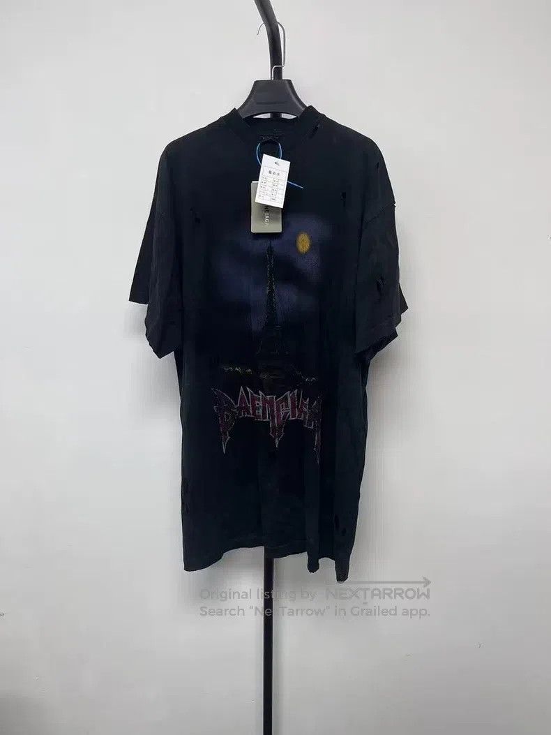 Balenciaga Balenciaga Logo Print Vintage Crew Neck Short Sleeve T-Shi Size US S / EU 44-46 / 1 - 1 Thumbnail