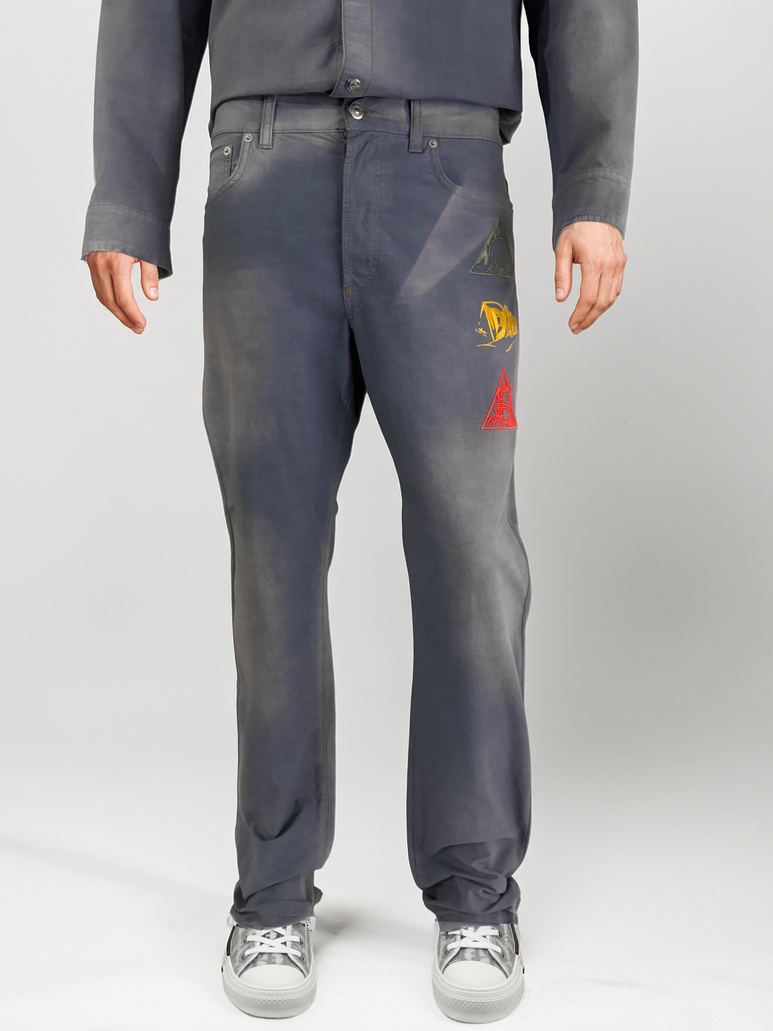 Dior Dior Jeans Embroidery AsteroDior Size US 31 - 1 Thumbnail