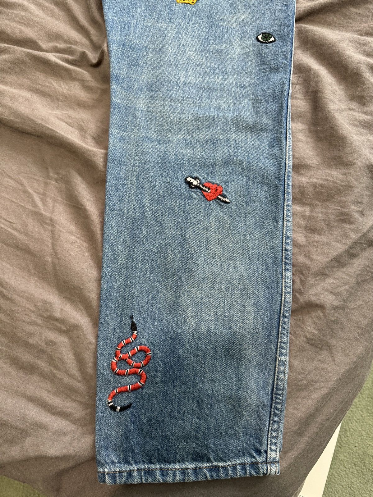 Gucci GUCCI Symbol Denim Jeans Men's Lot 53 Size US 34 / EU 50 - 6 Thumbnail