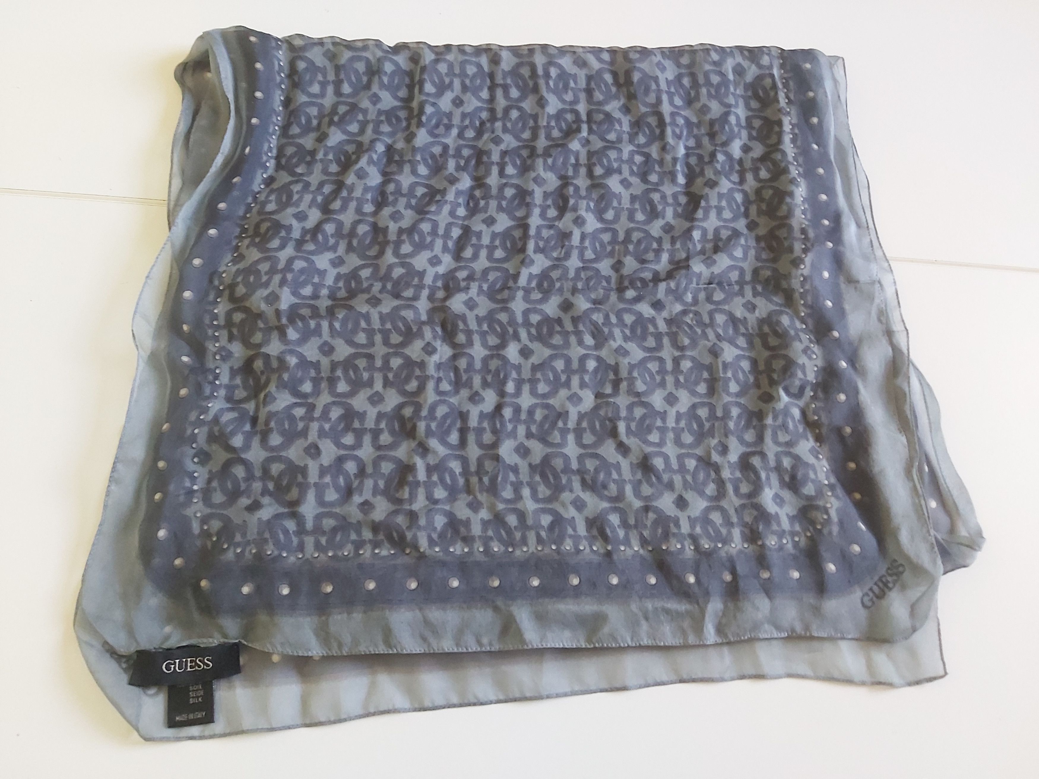 Guess Guess silk scarf "GG" logo Size ONE SIZE - 6 Thumbnail