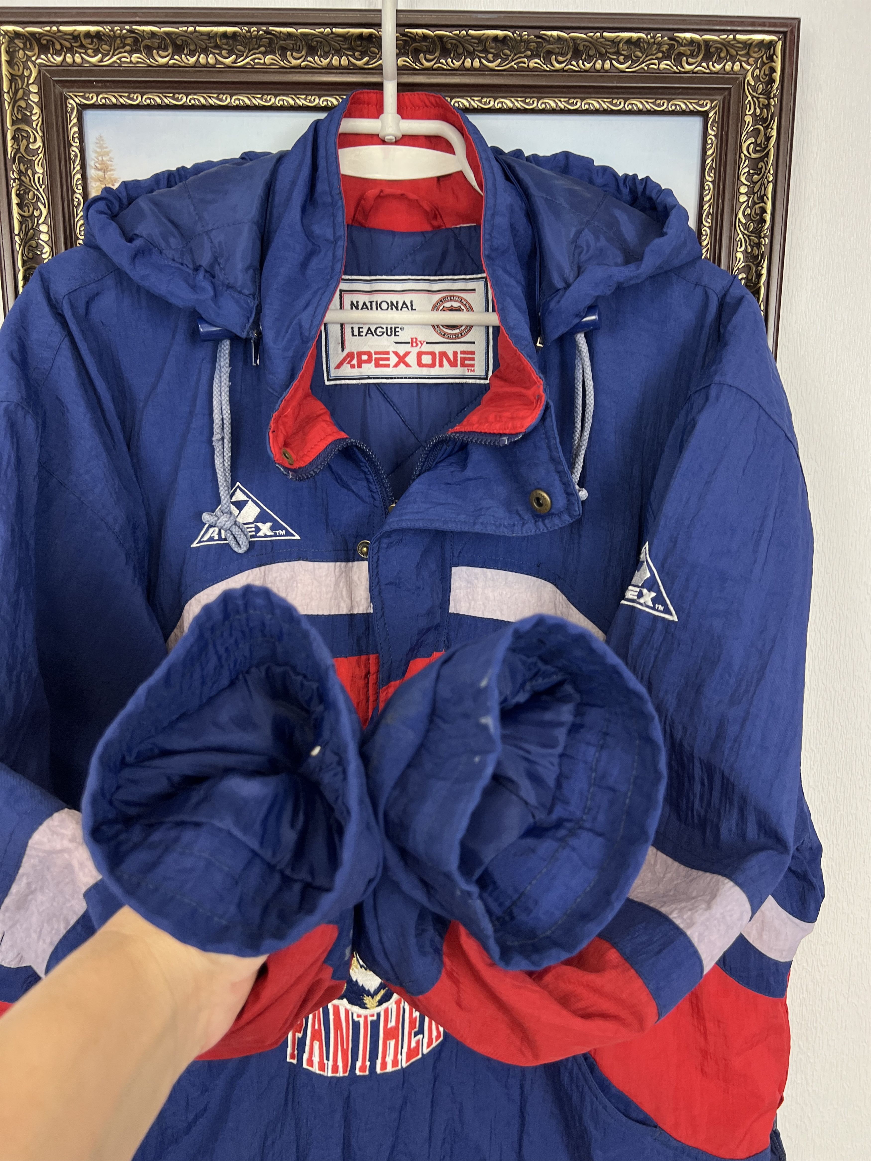 Apex Vintage 90's Apex Florida Panthers NHL 1/2 Zip Anorac Jacket Size US XL / EU 56 / 4 - 13 Thumbnail