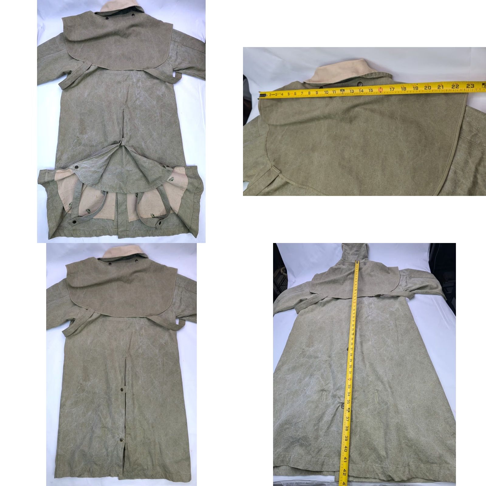 Vintage VTG Overland Outfitters Walkabout Adventure Duster Jacket Mens M Khaki Canvas Coat Size US M / EU 48-50 / 2 - 9 Thumbnail